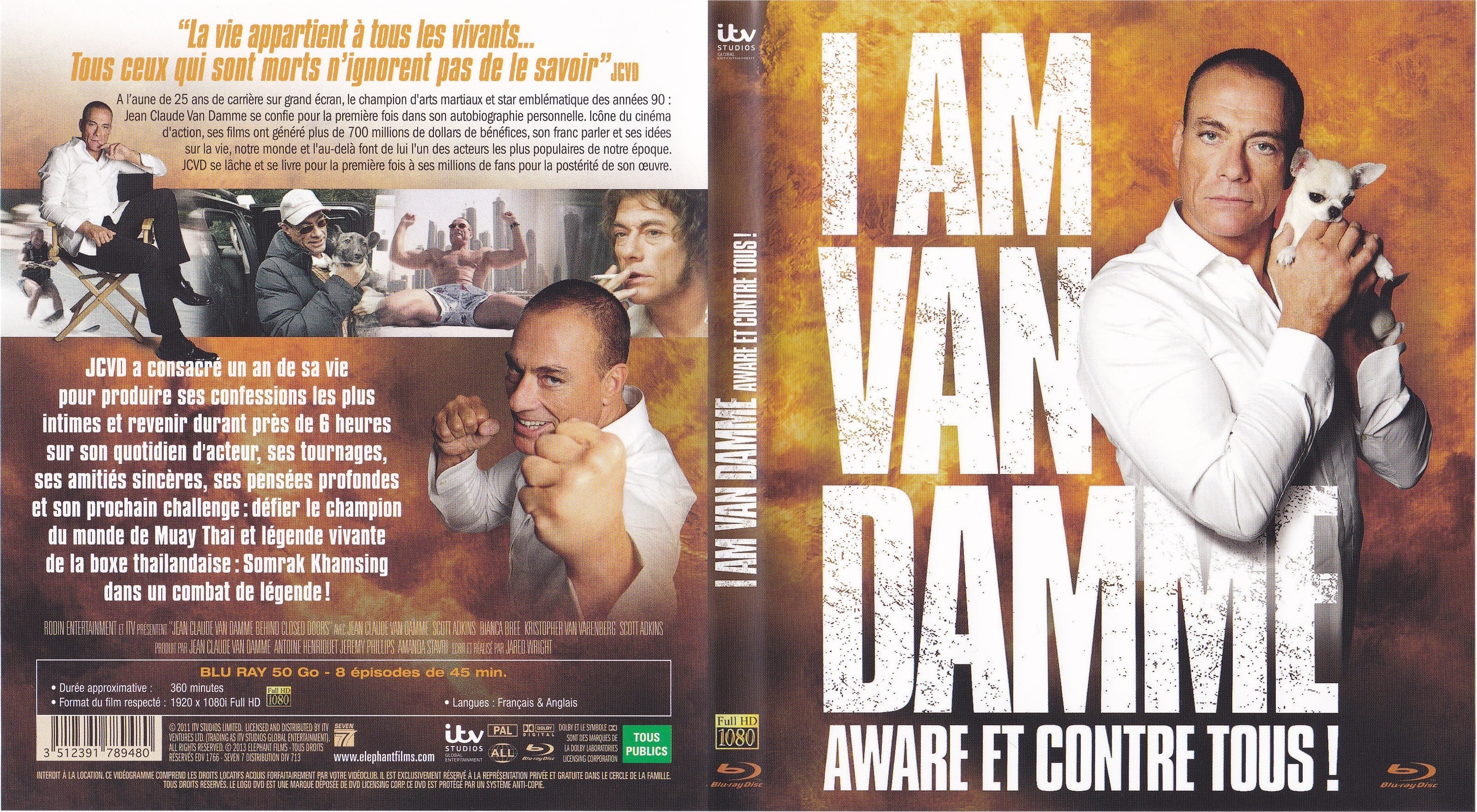 Jaquette DVD I am Van Damme Aware et contre tous (BLU-RAY)