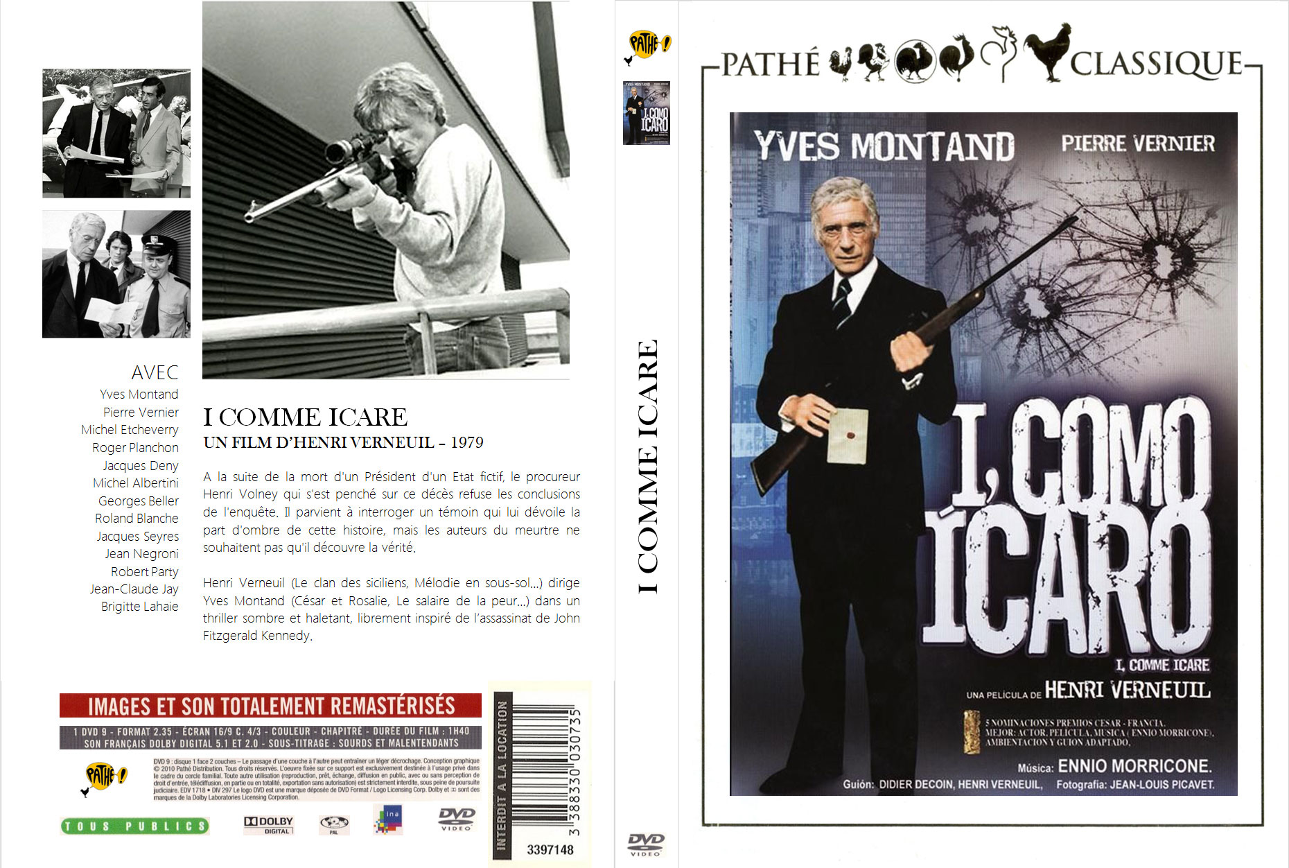 Jaquette DVD I comme Icare custom