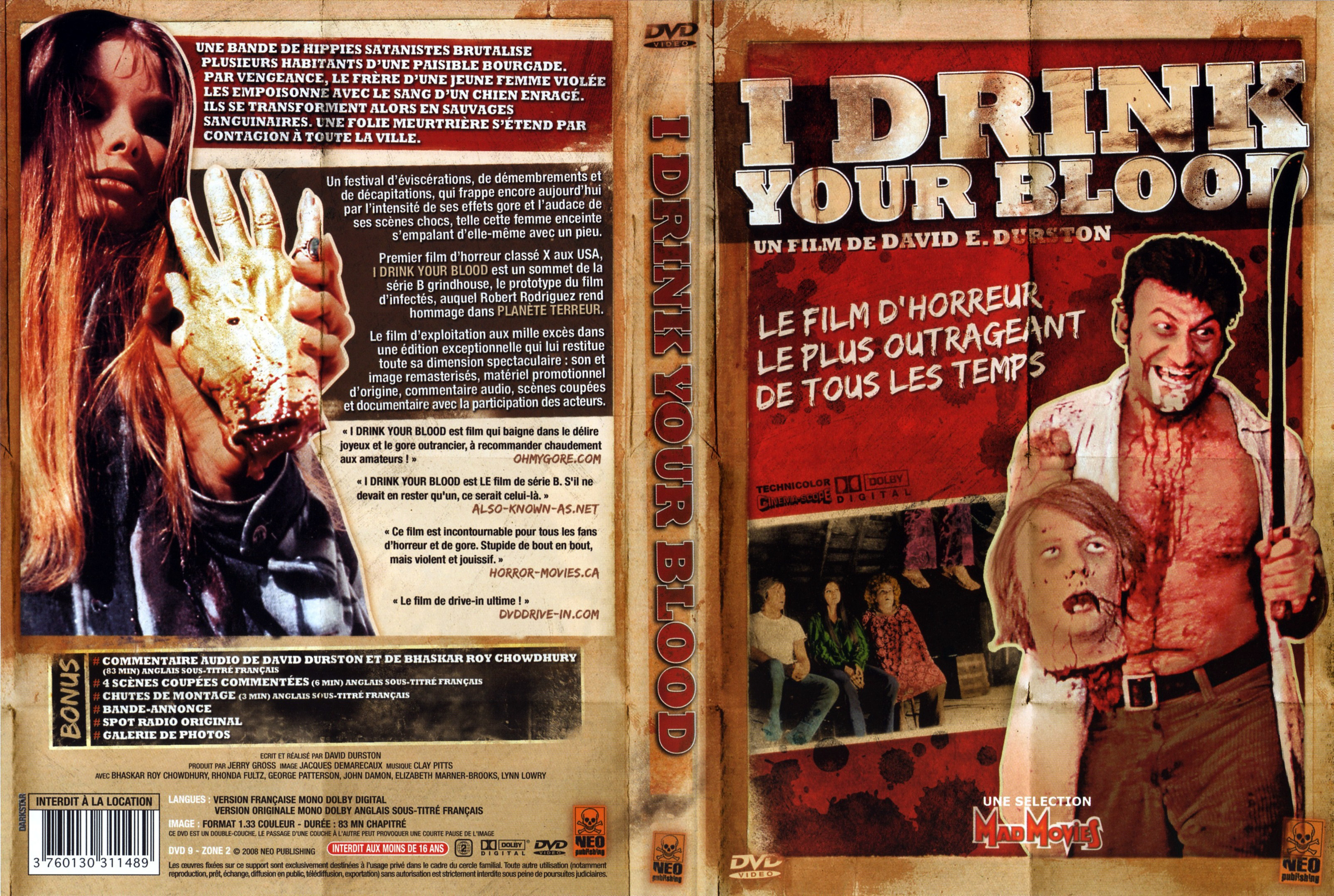 Jaquette DVD I drink your blood