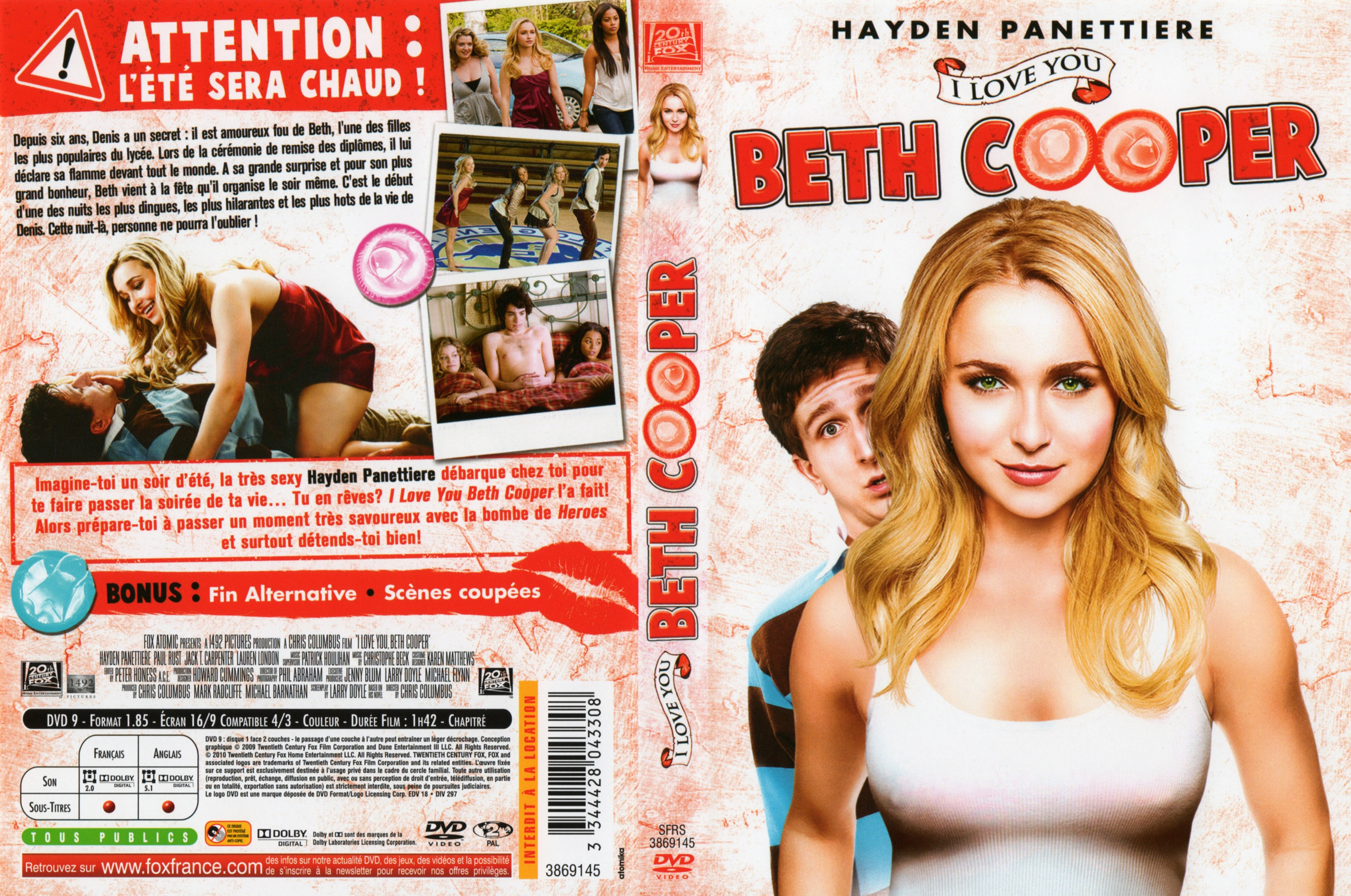 Jaquette DVD I love you Beth Cooper v2