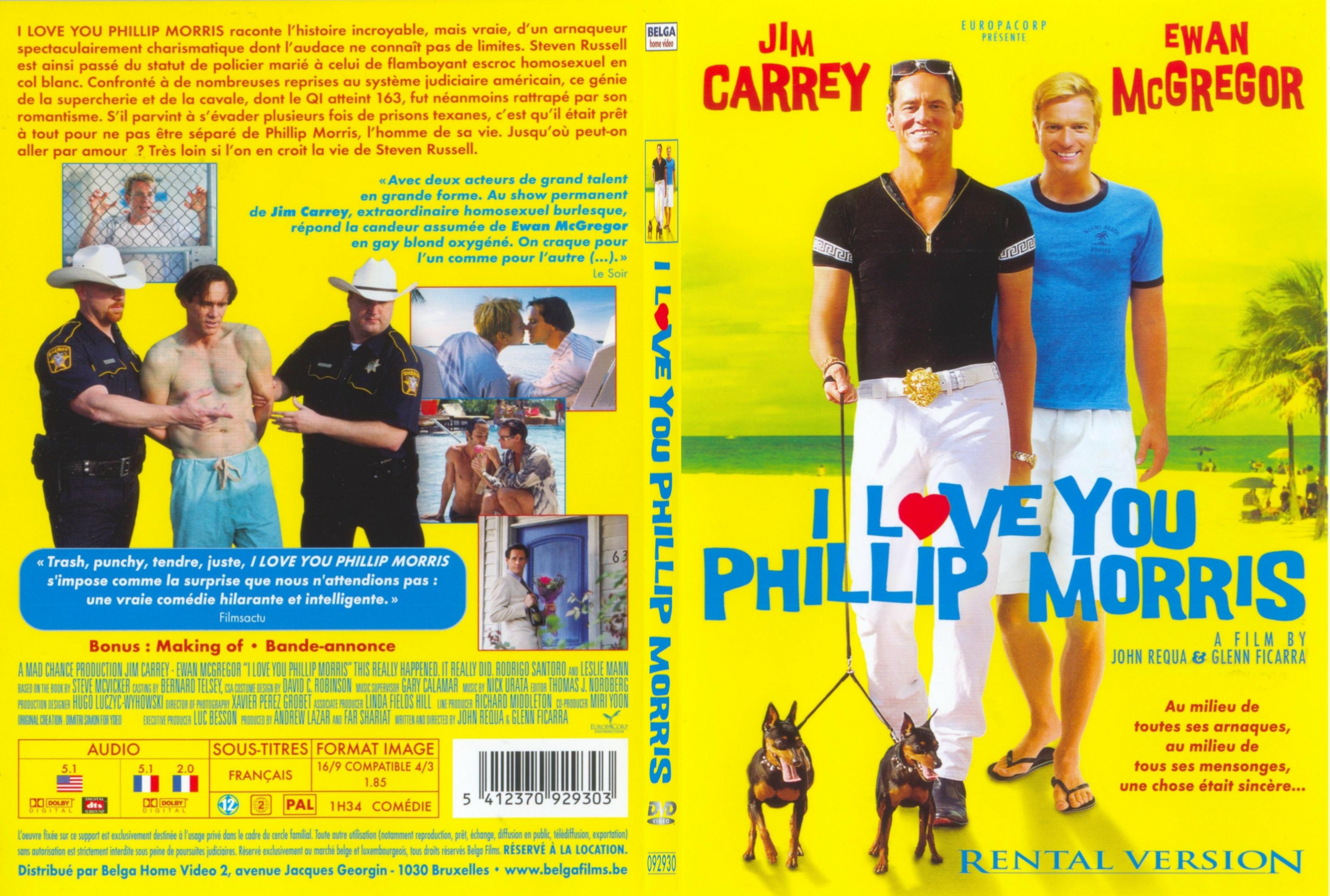 Jaquette DVD I love you Phillip Morris - SLIM