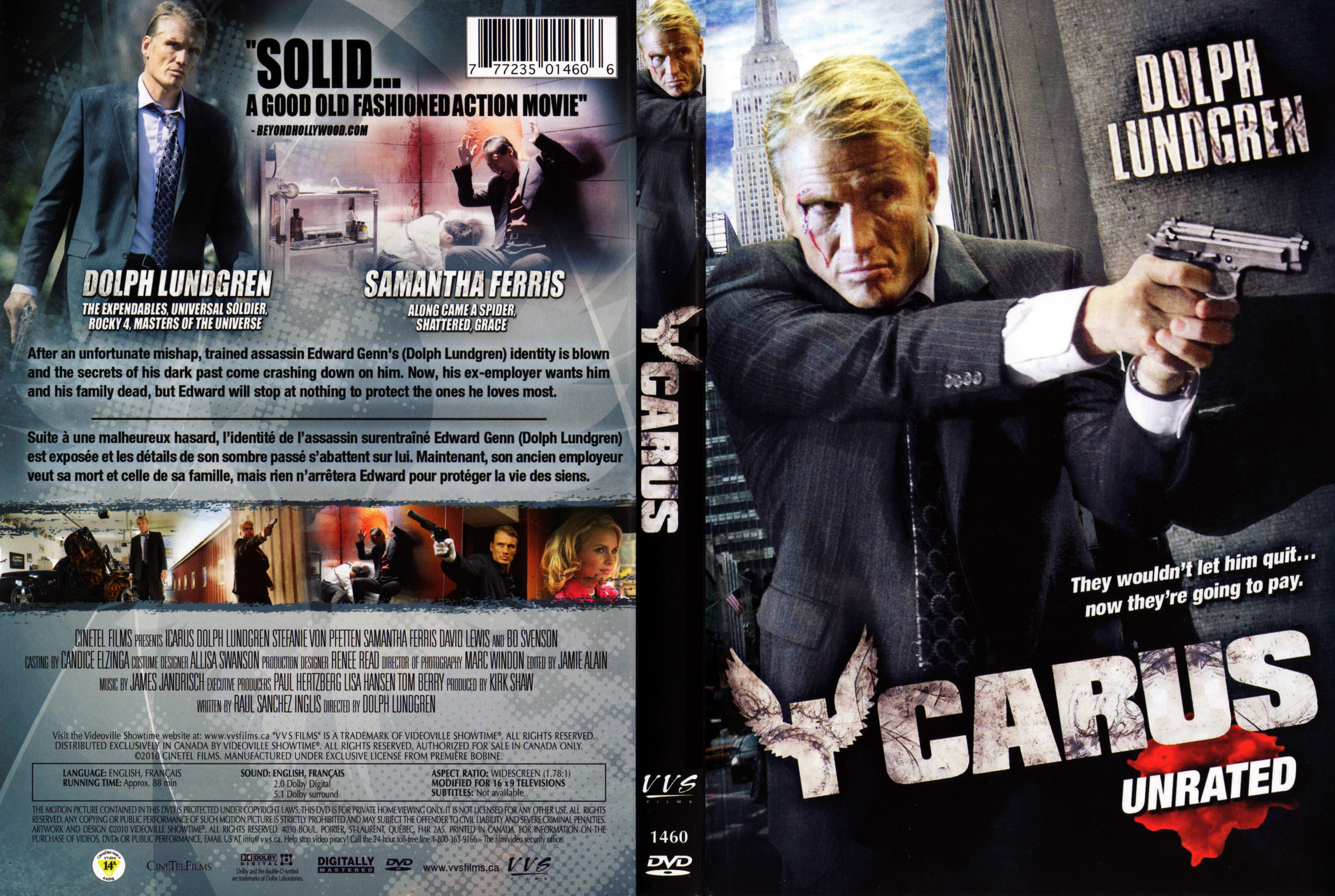 Jaquette DVD Icarus (Canadienne)