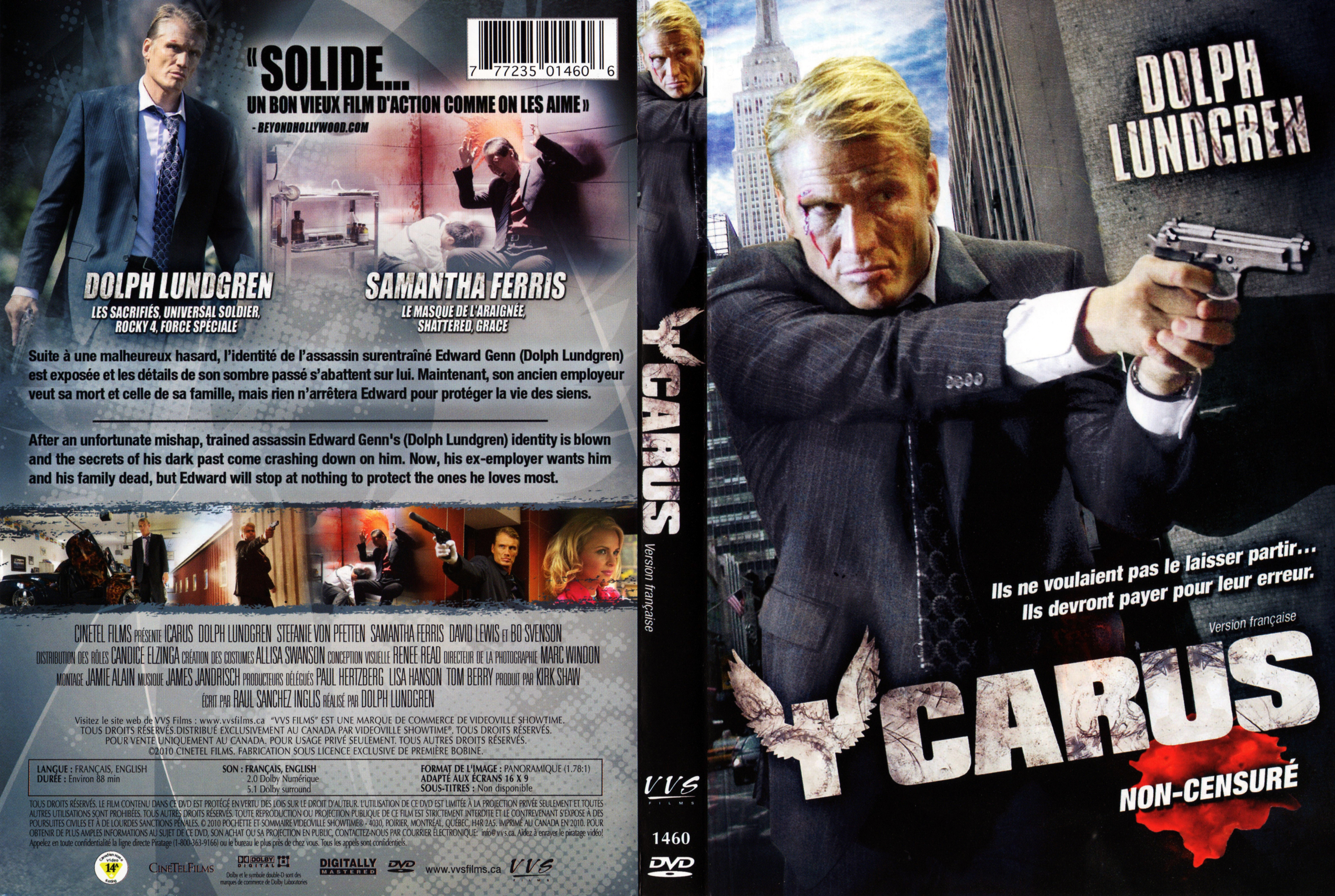 Jaquette DVD Icarus (Canadienne) v2