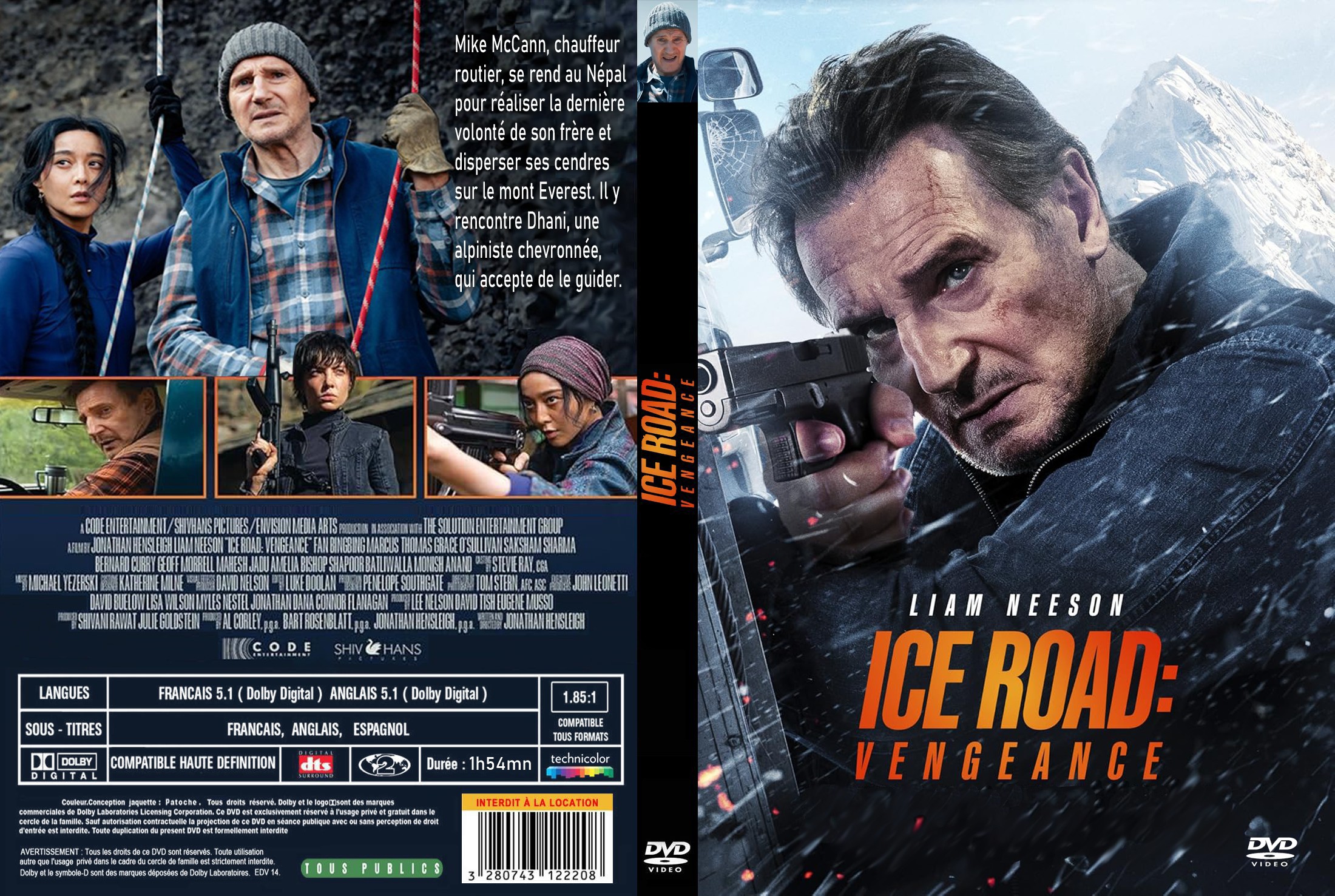 Jaquette DVD Ice Road vengeance custom