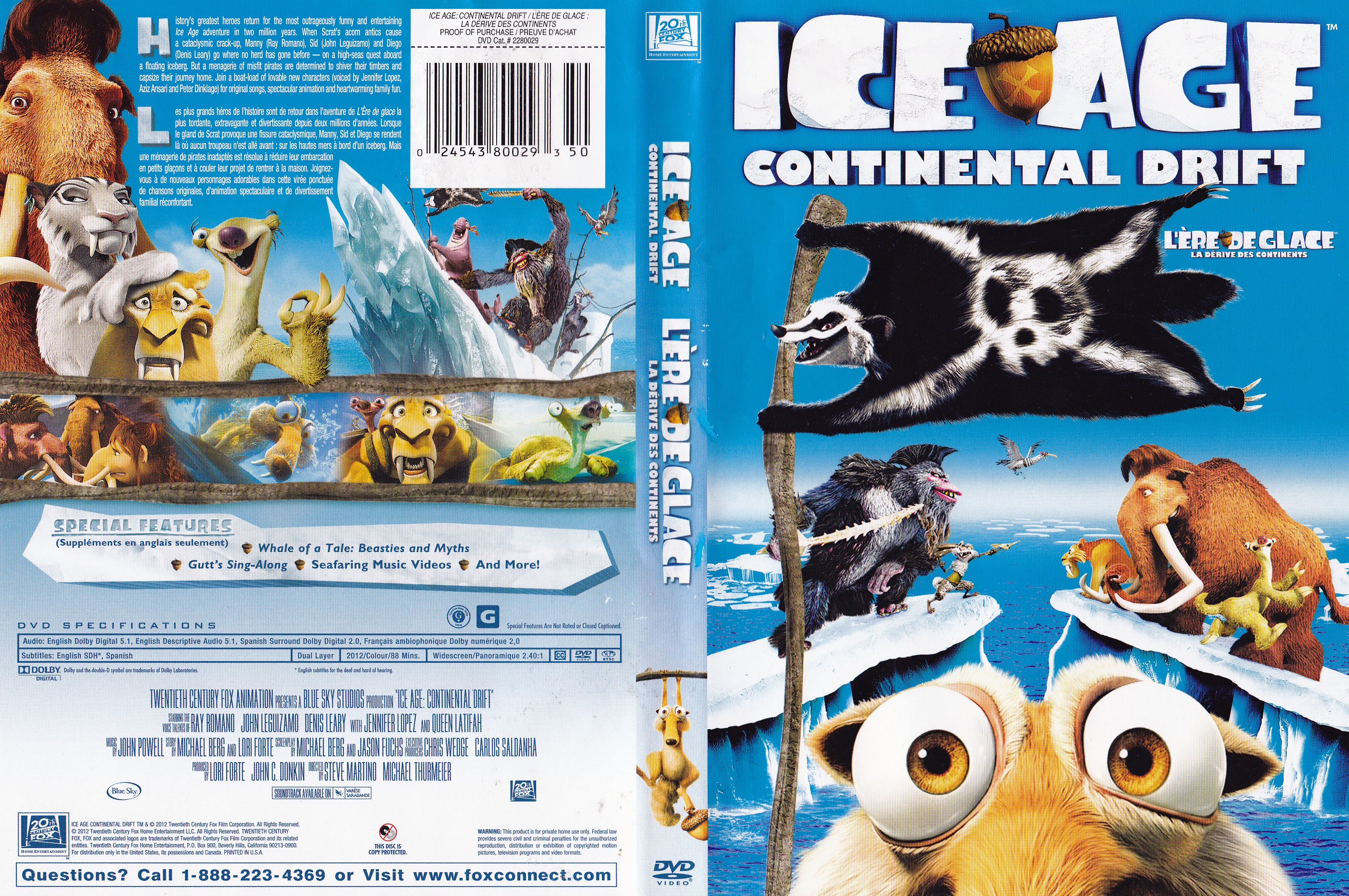 Jaquette DVD Ice age continental drift - L