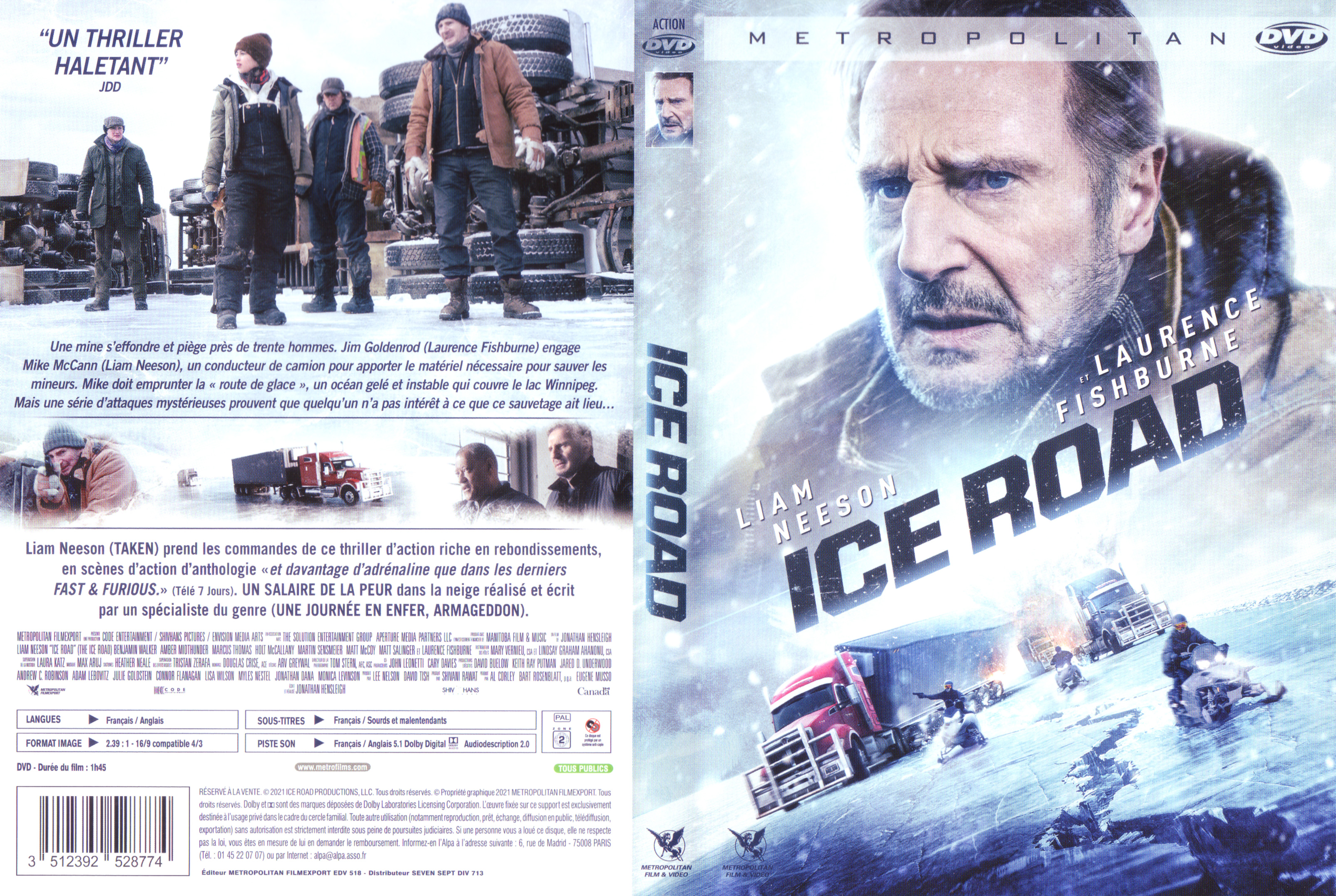 Jaquette DVD Ice road