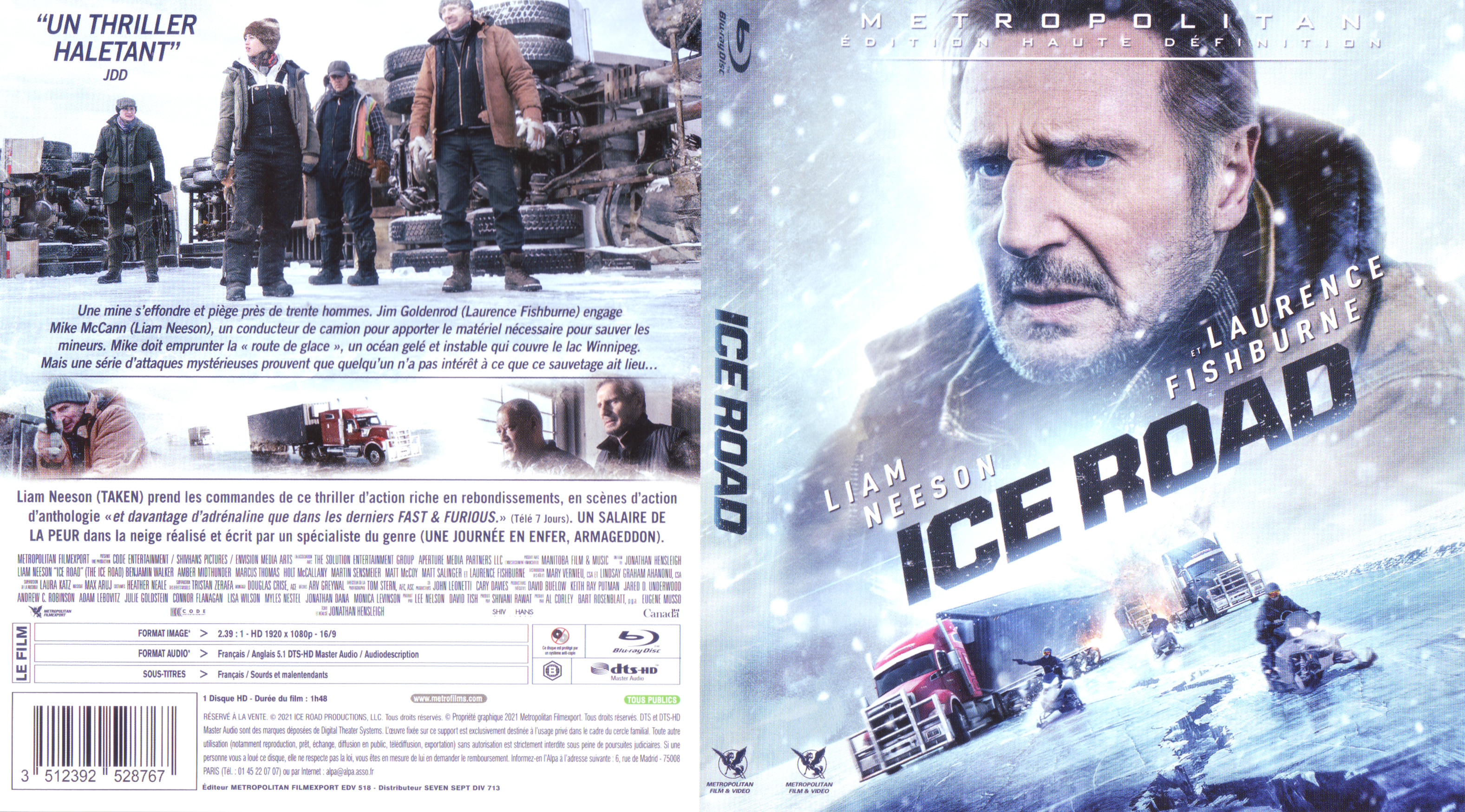 Jaquette DVD Ice road (BLU-RAY)