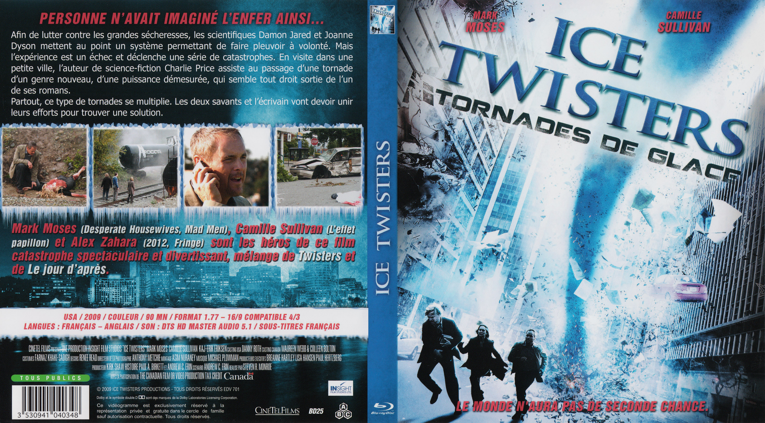 Jaquette DVD Ice twisters tornades de glace (BLU-RAY)