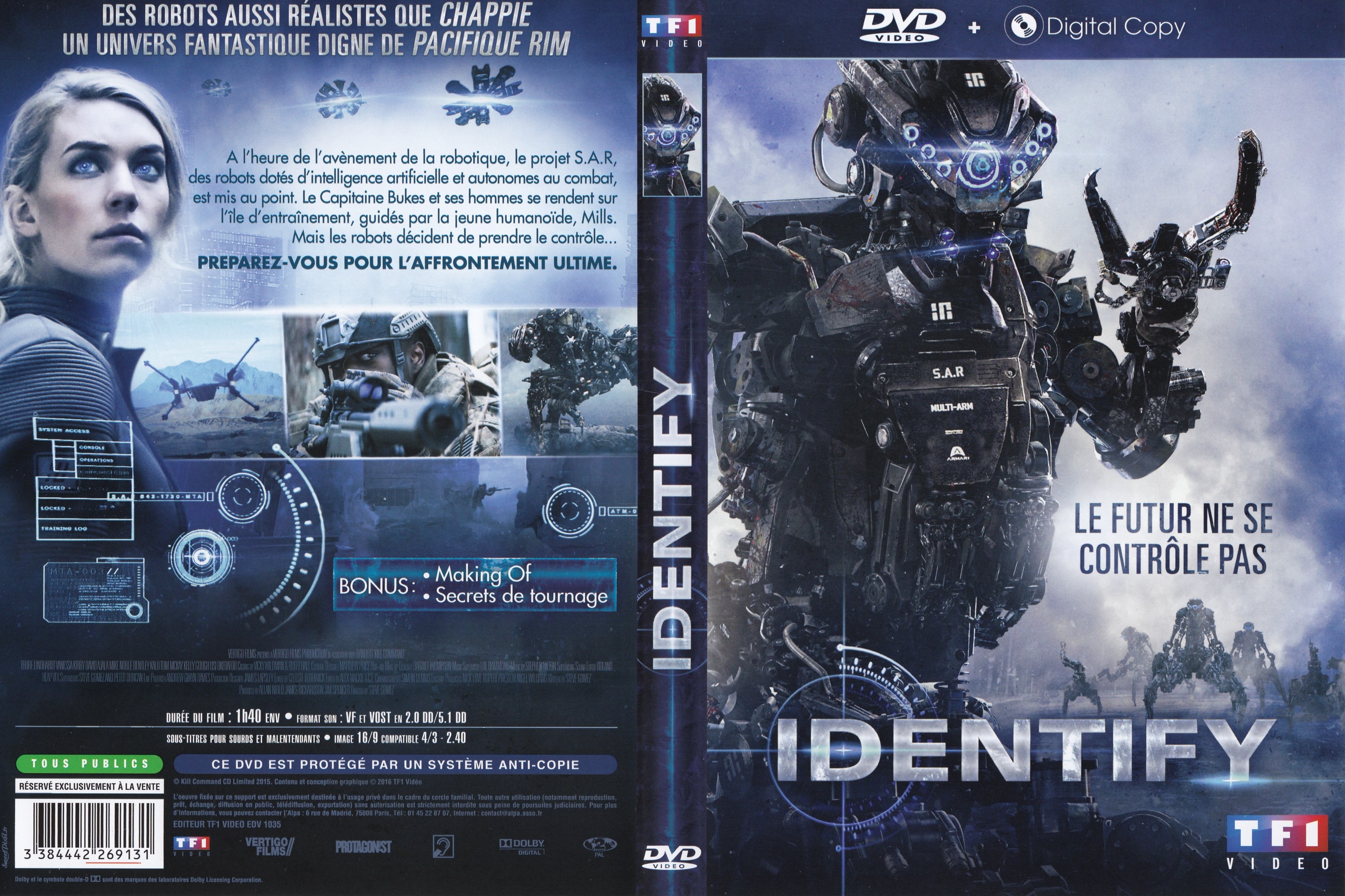 Jaquette DVD Identify