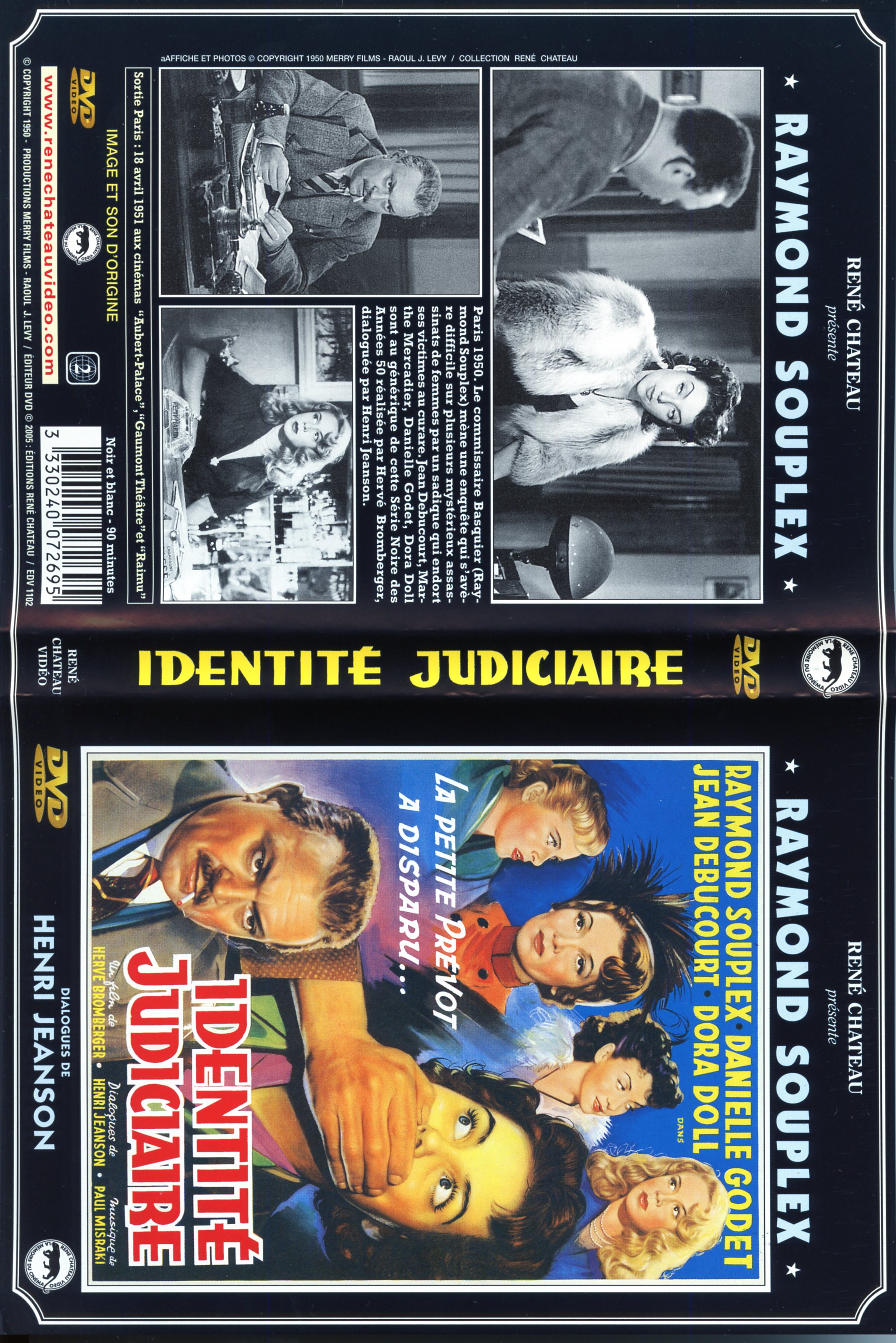 Jaquette DVD Identit judiciaire