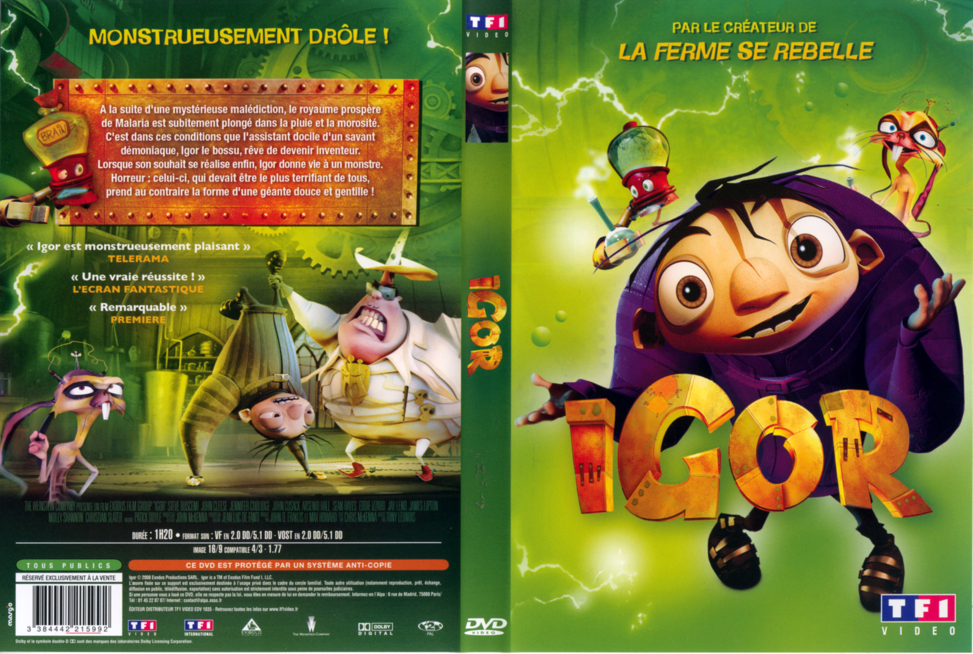 Jaquette DVD Igor