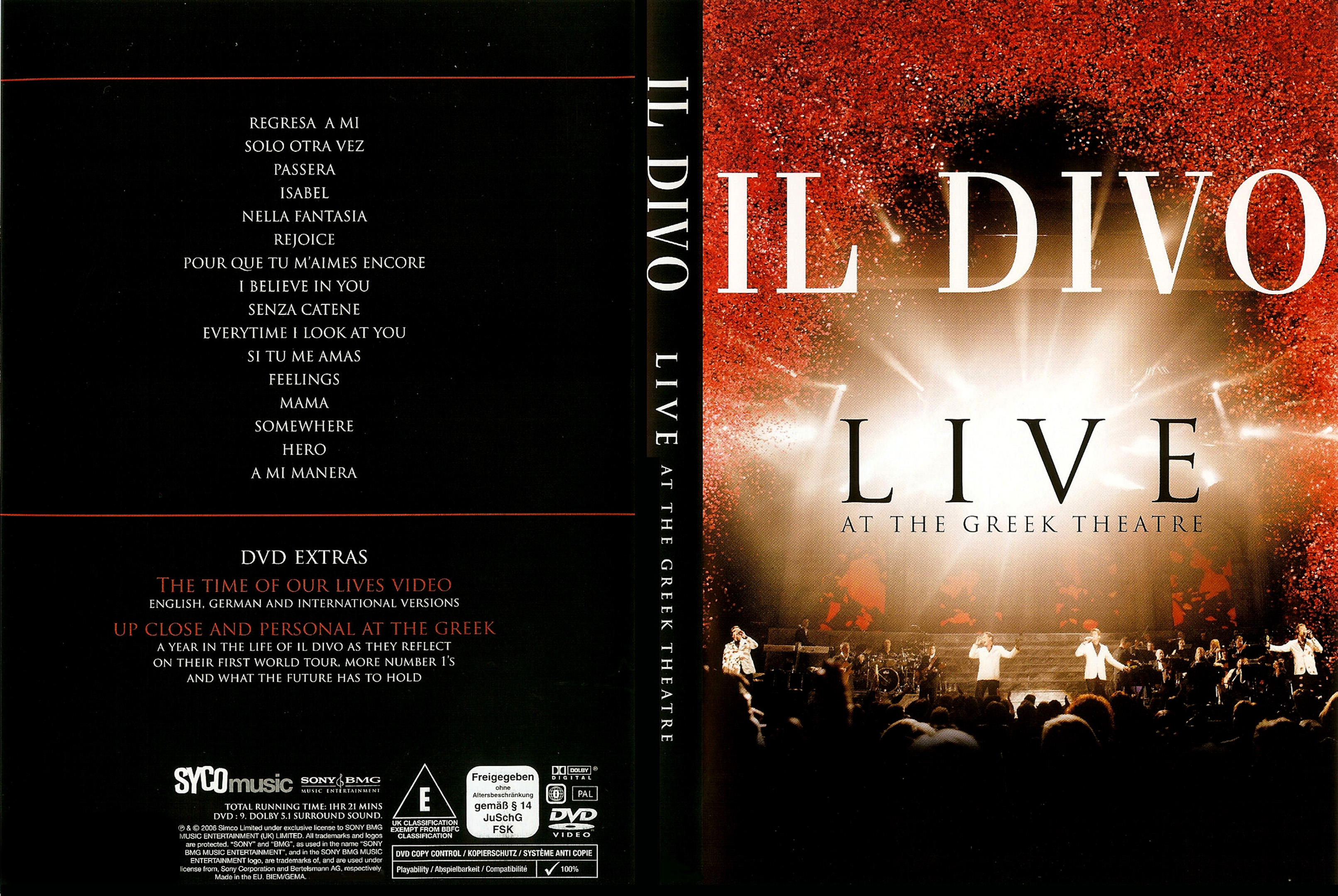 Jaquette DVD Il divo Live at the greek theatre
