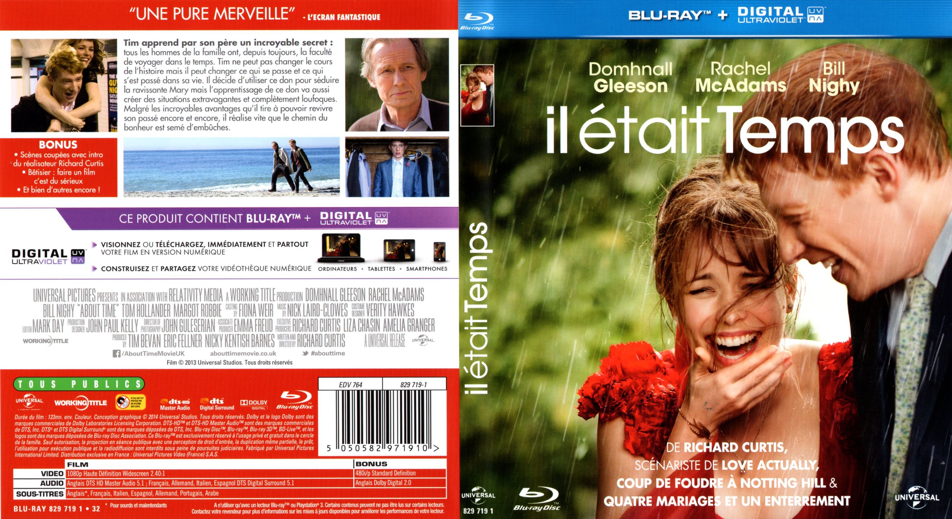 Jaquette DVD Il tait temps (BLU-RAY)