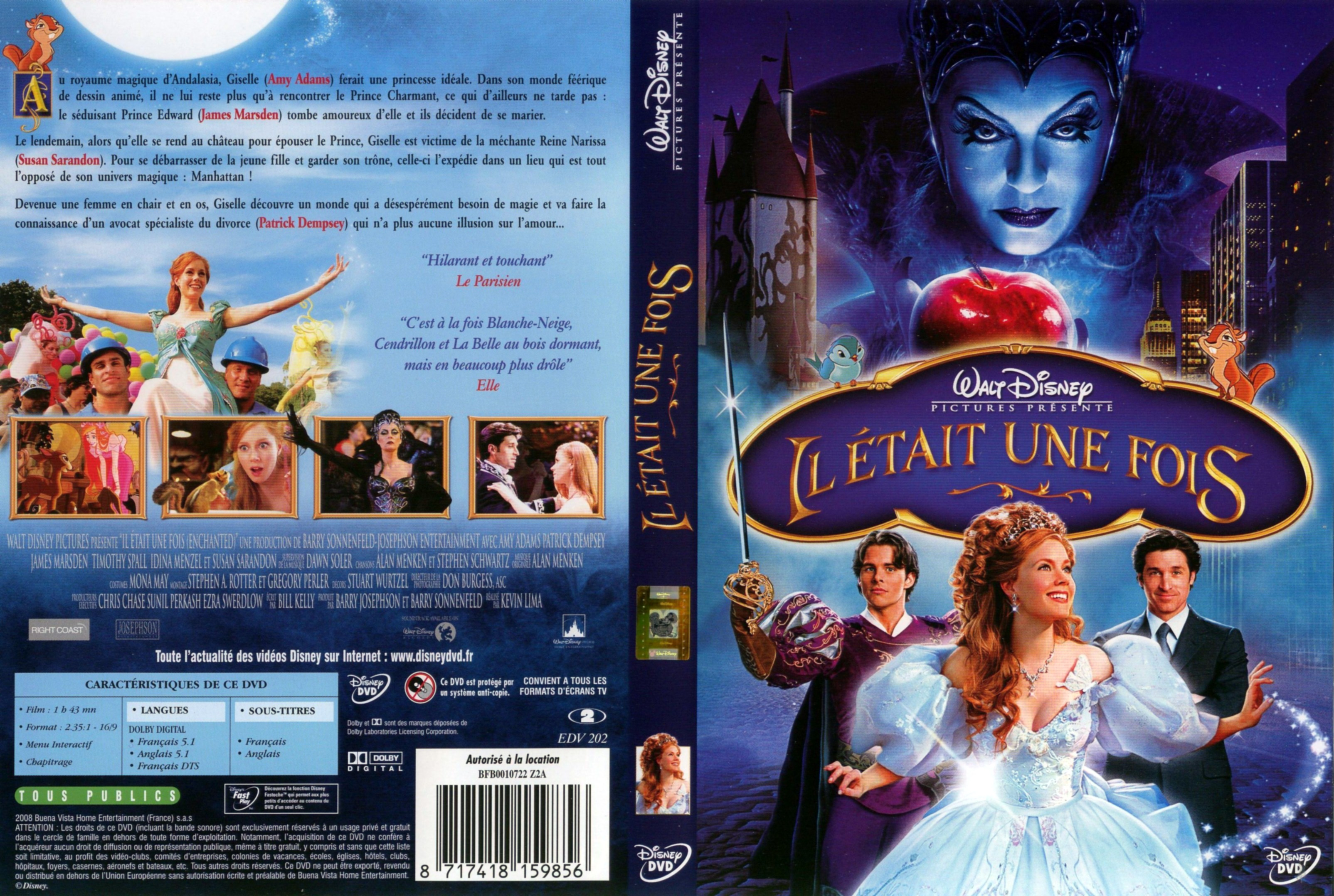 Jaquette DVD Il etait une fois (Disney)