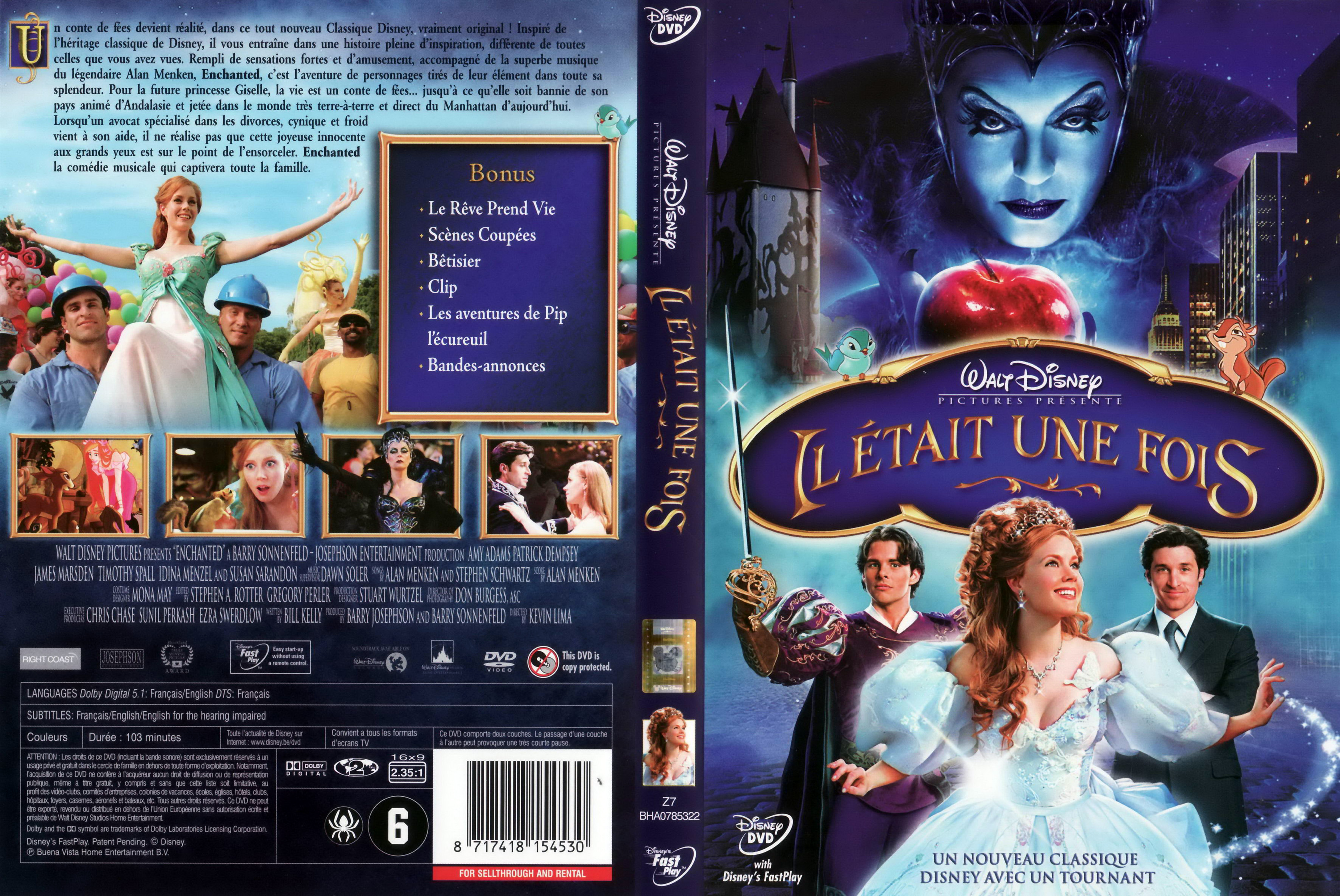 Jaquette DVD Il etait une fois (Disney) v3