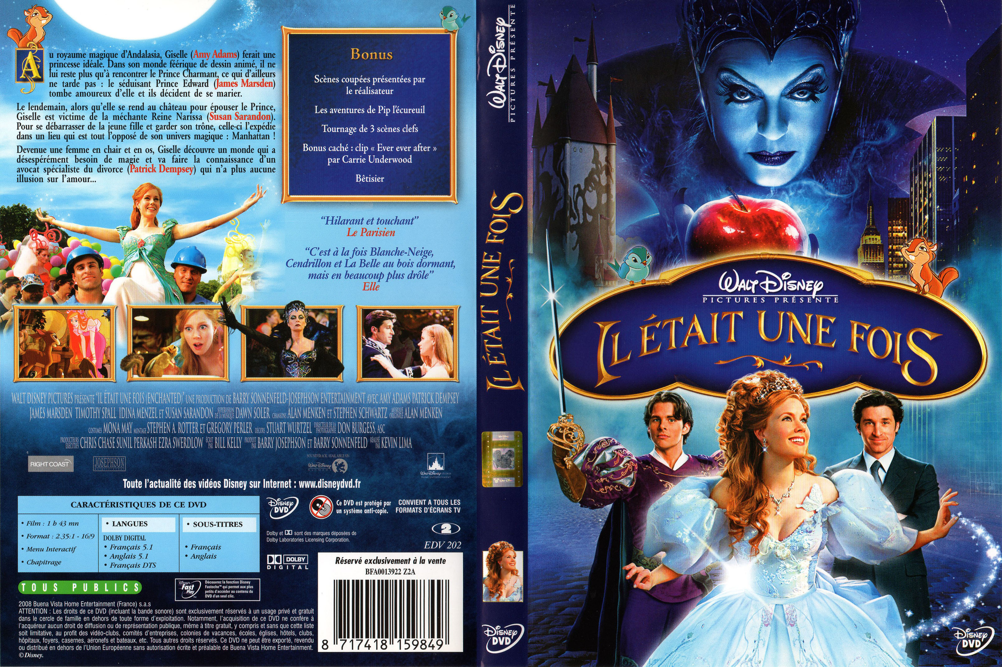 Jaquette DVD Il etait une fois (Disney) v4