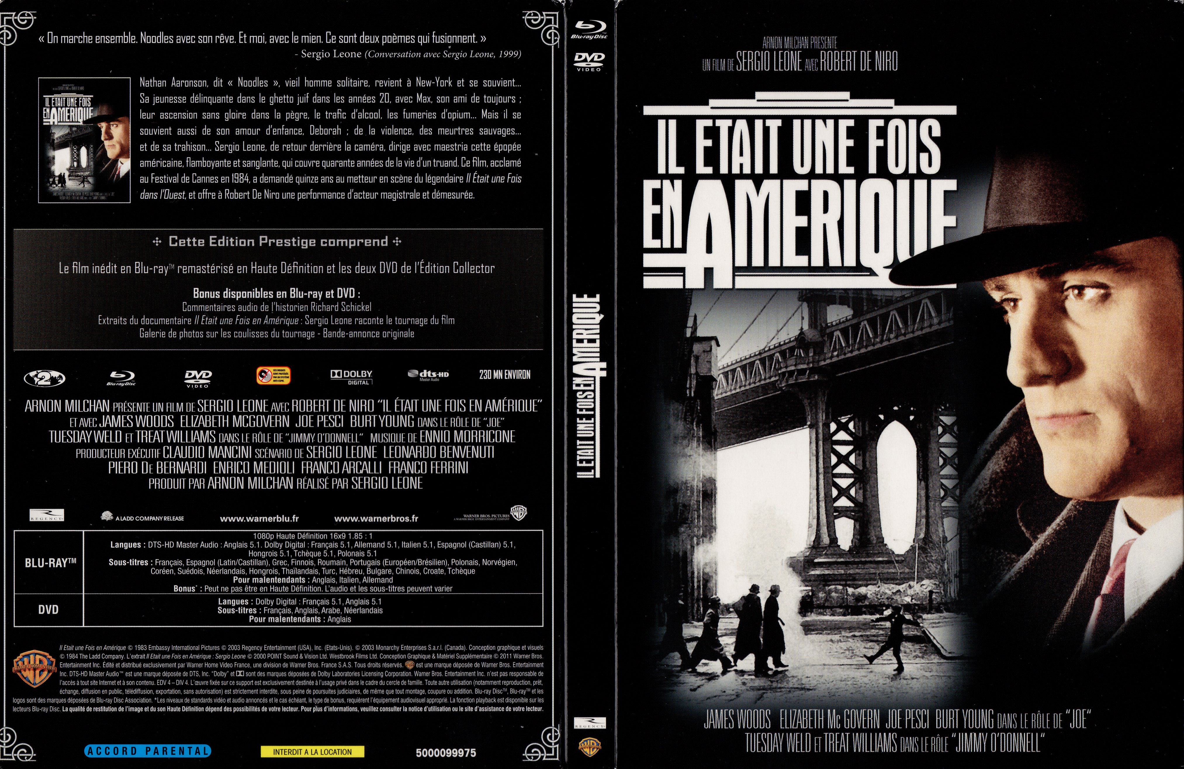 Jaquette DVD Il etait une fois en Amerique (BLU-RAY) v2