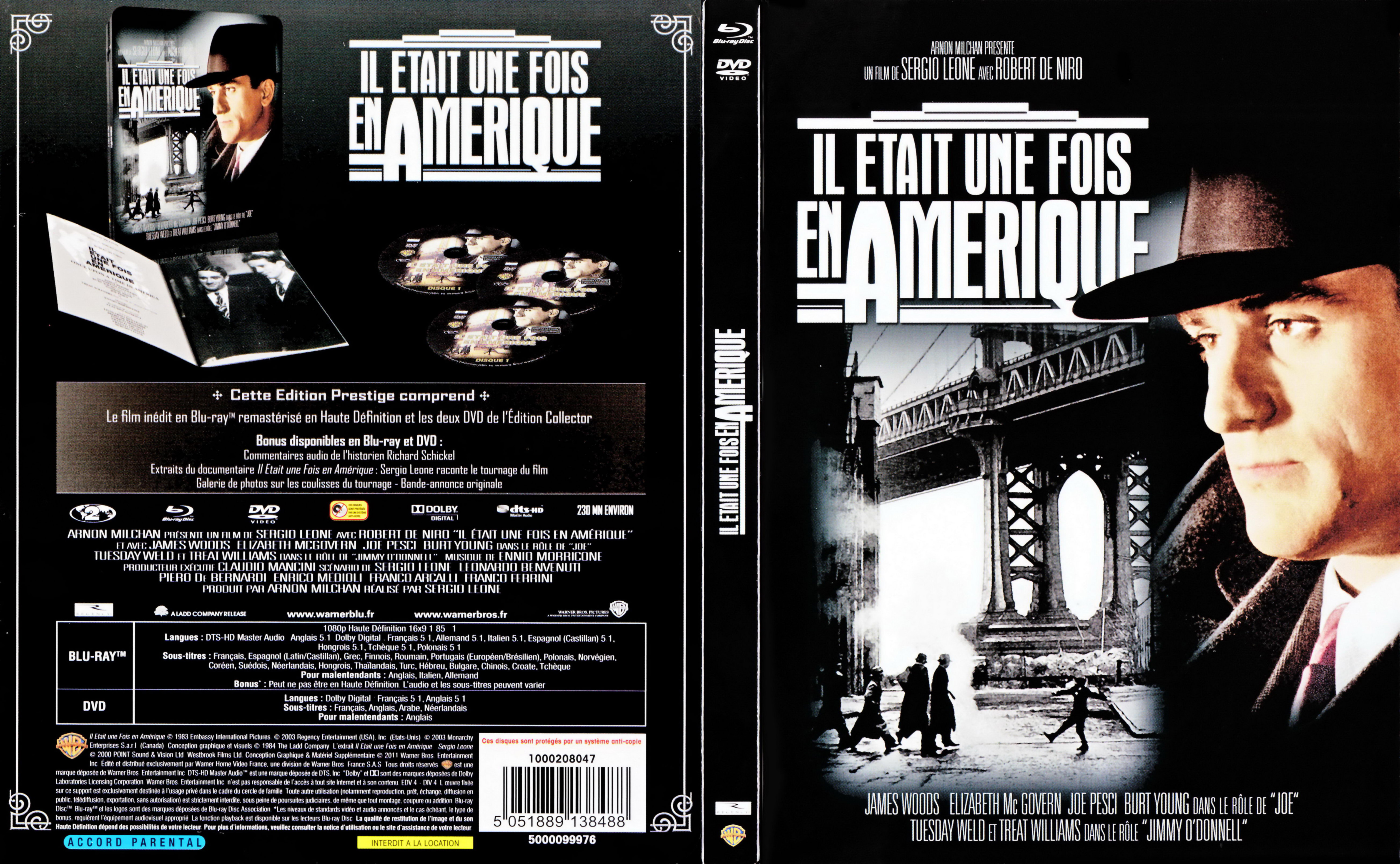 Jaquette DVD Il etait une fois en amerique (BLU-RAY)