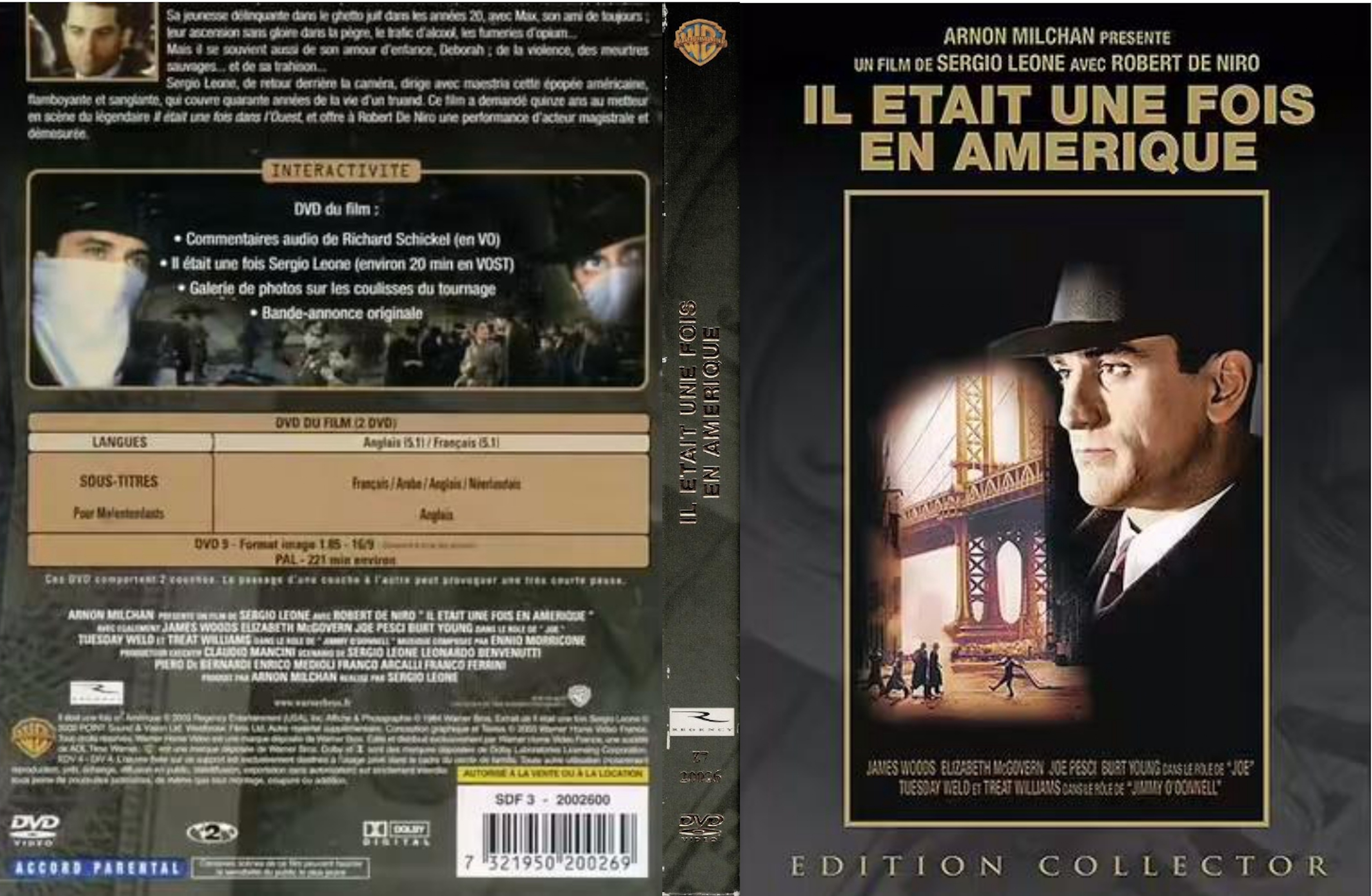 Jaquette DVD Il �tait une fois en am�rique v3