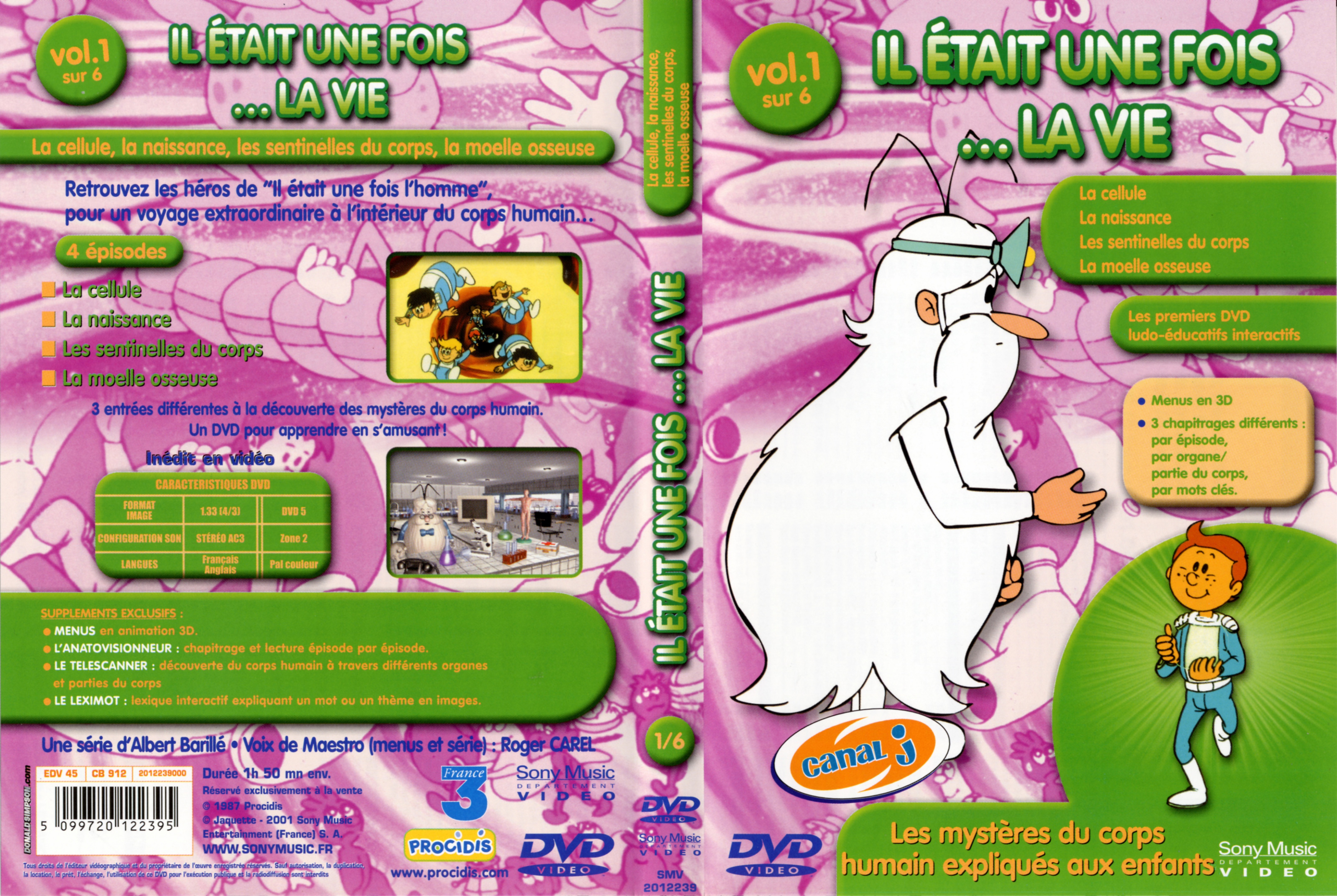 Jaquette DVD Il etait une fois la vie vol 1