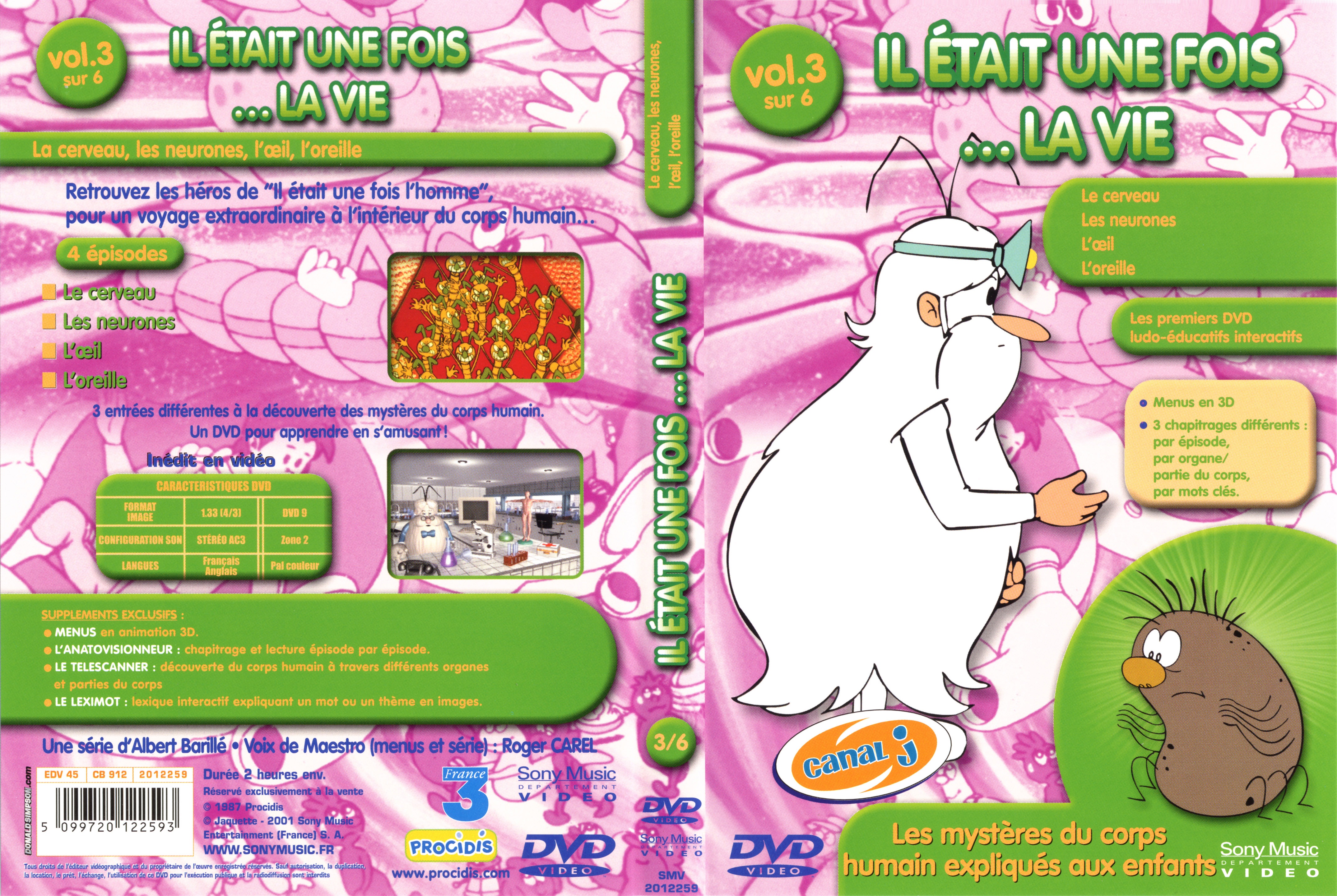 Jaquette DVD Il etait une fois la vie vol 3