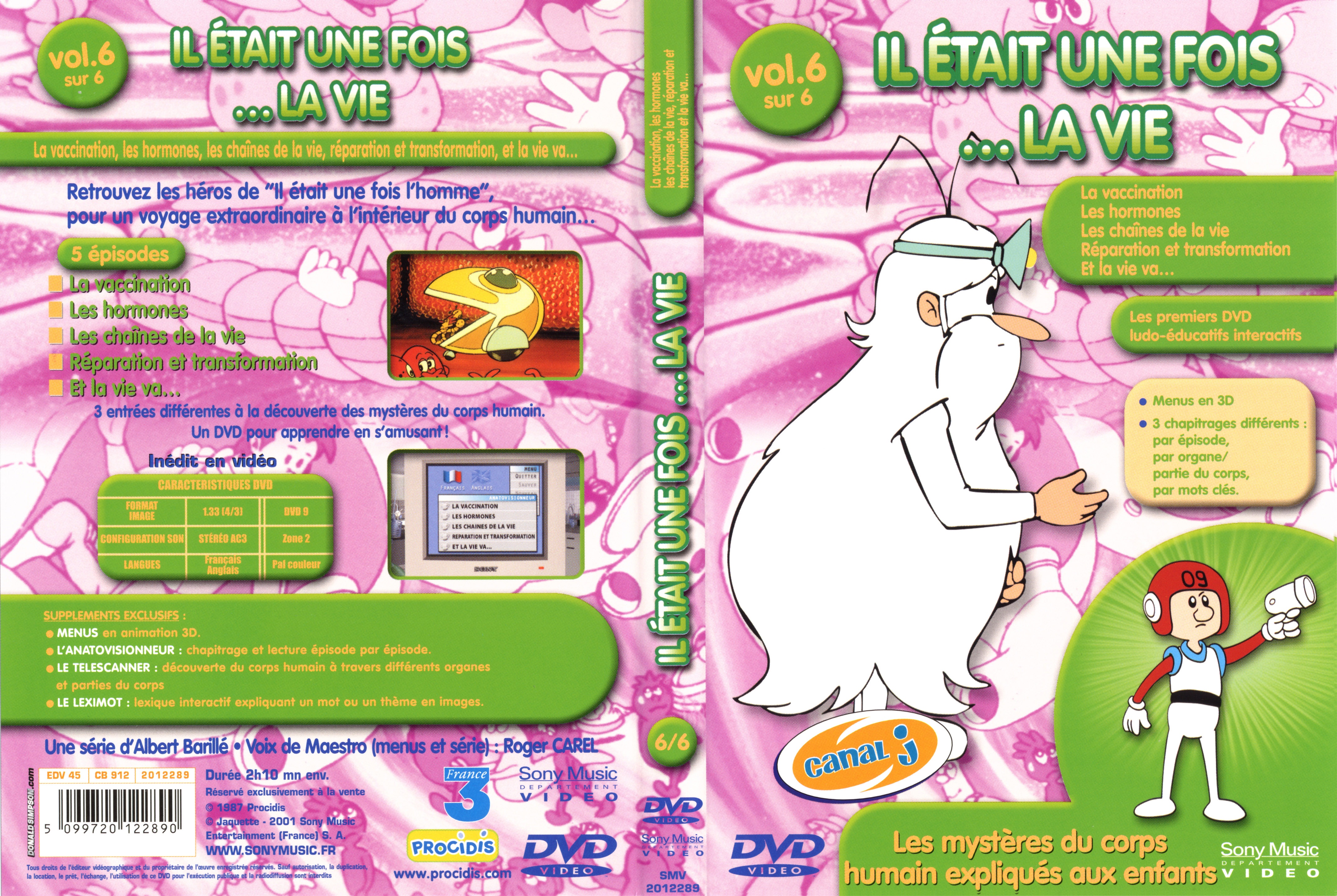 Jaquette DVD Il etait une fois la vie vol 6