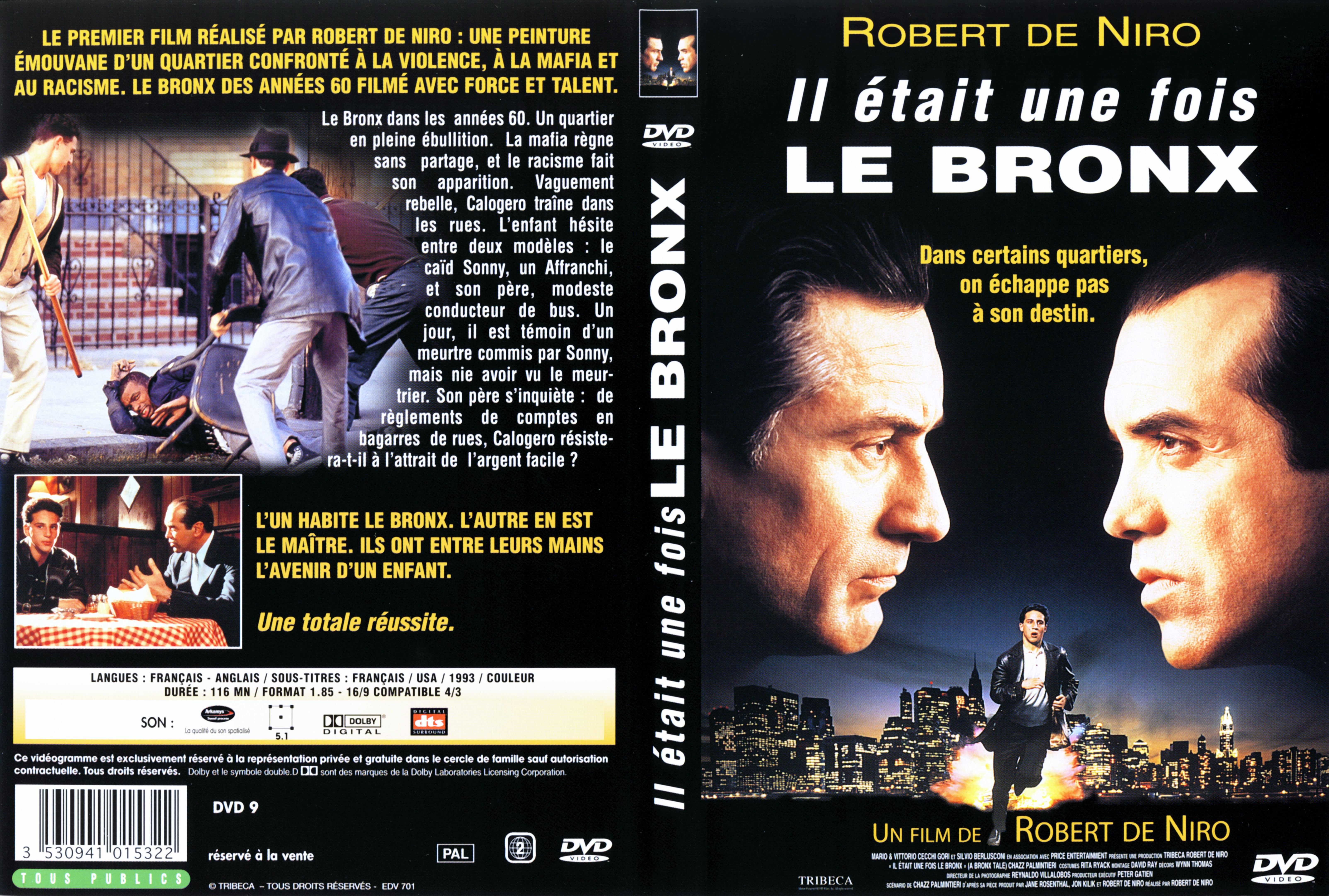 Jaquette DVD Il etait une fois le Bronx