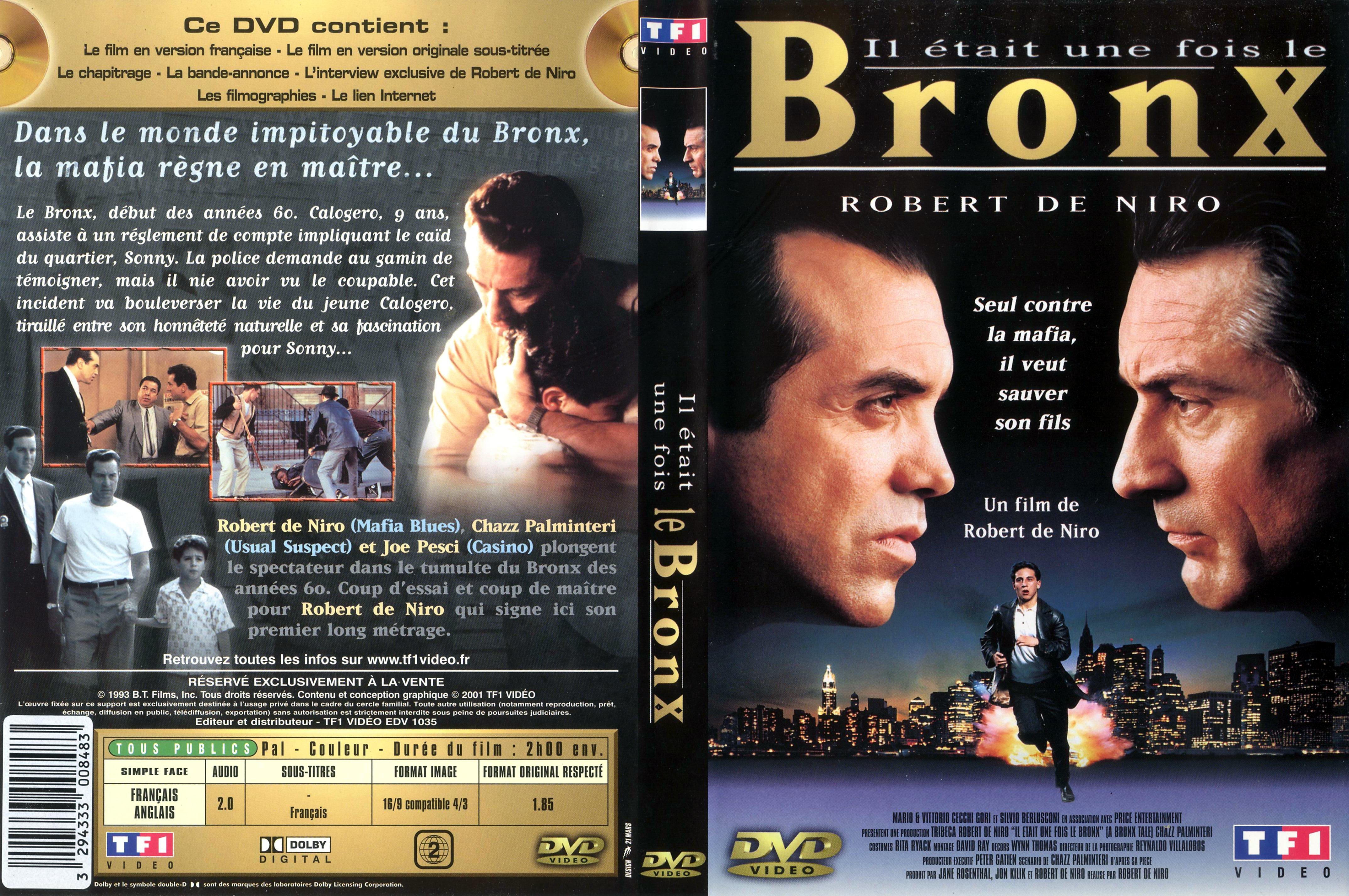 Jaquette DVD Il tait une fois le bronx v3