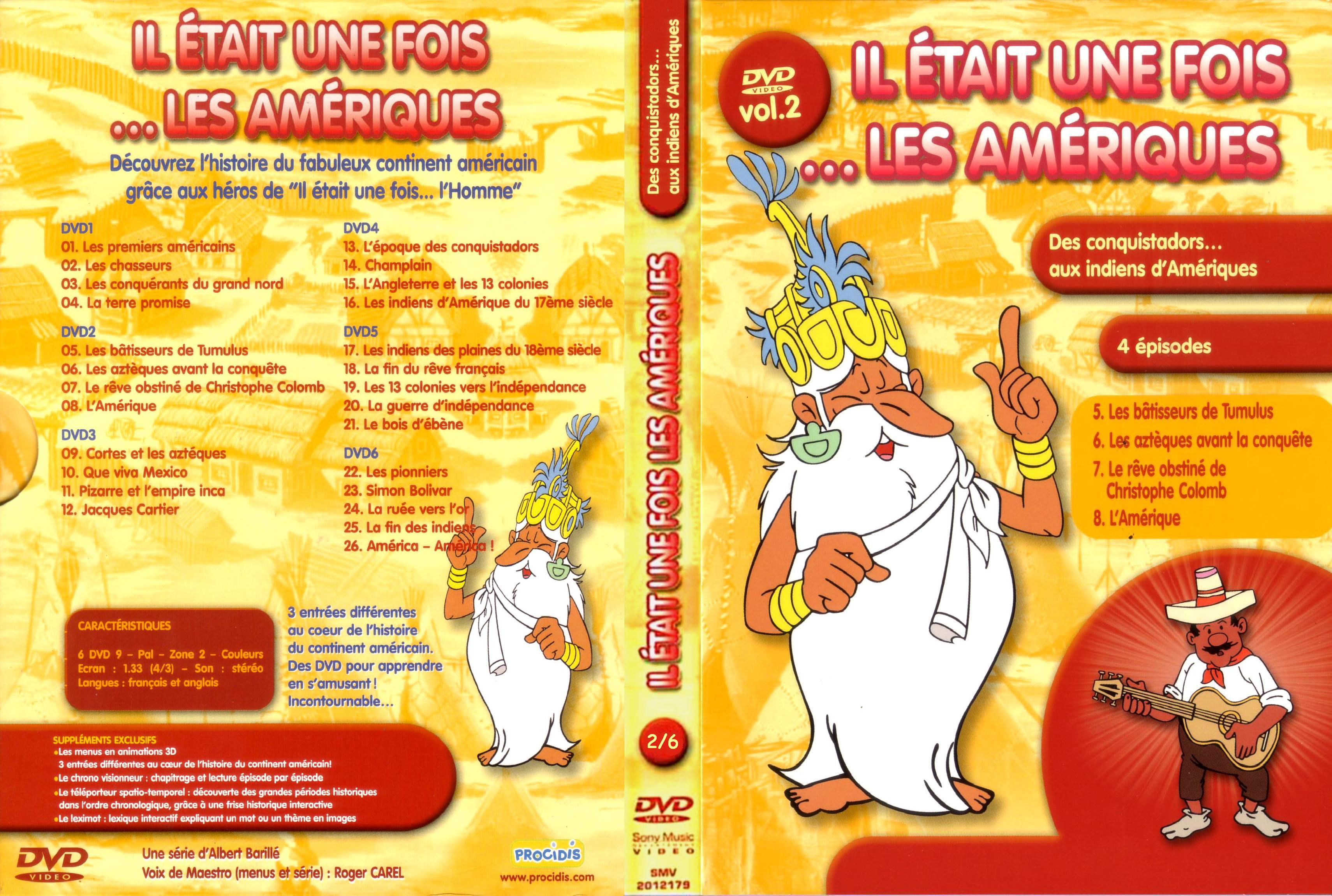 Jaquette DVD Il etait une fois les ameriques vol 2