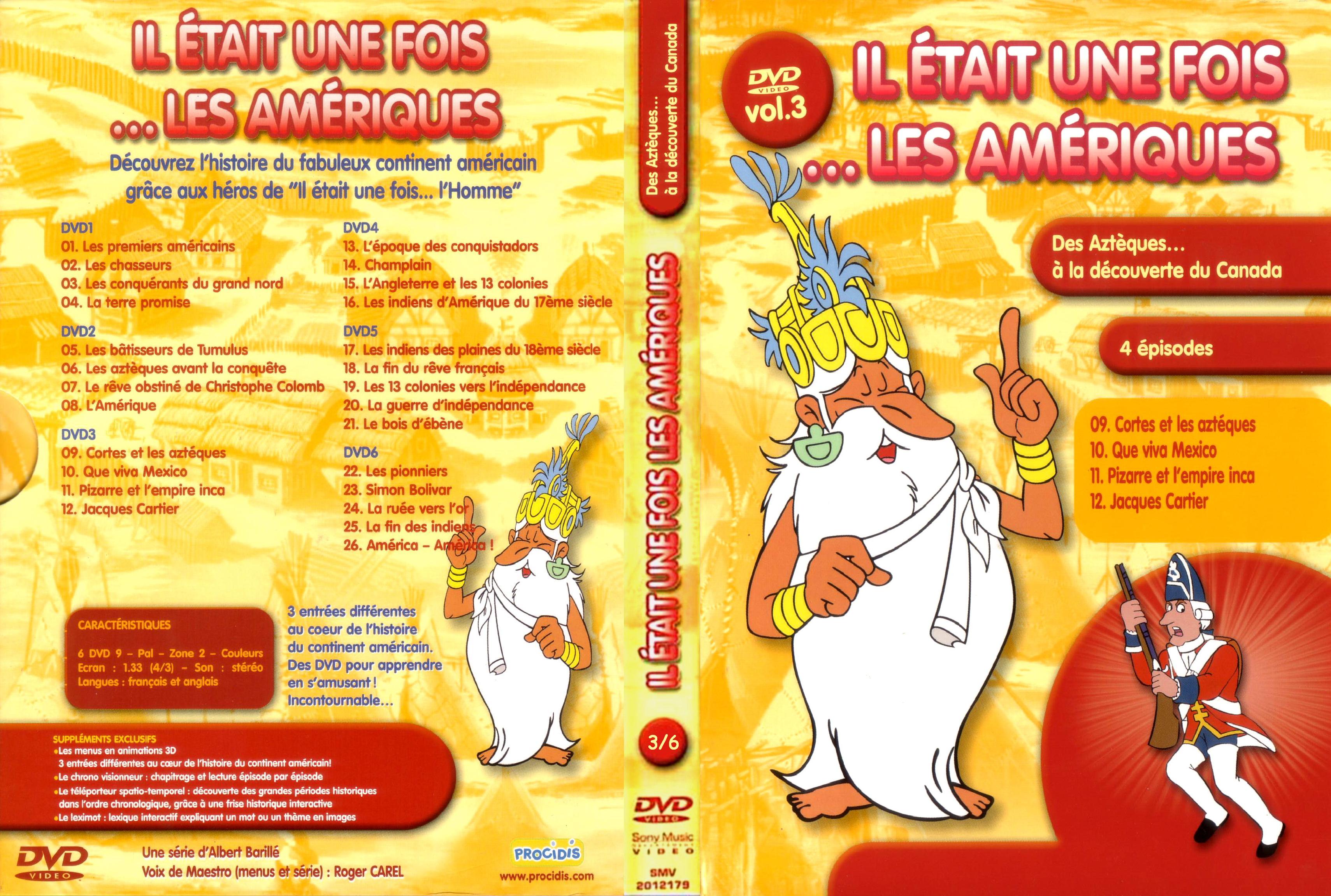 Jaquette DVD Il etait une fois les ameriques vol 3