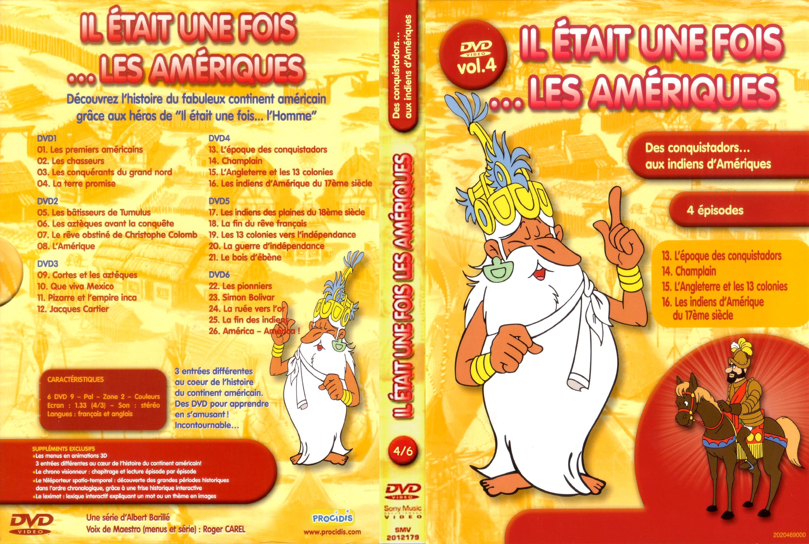 Jaquette DVD Il etait une fois les ameriques vol 4