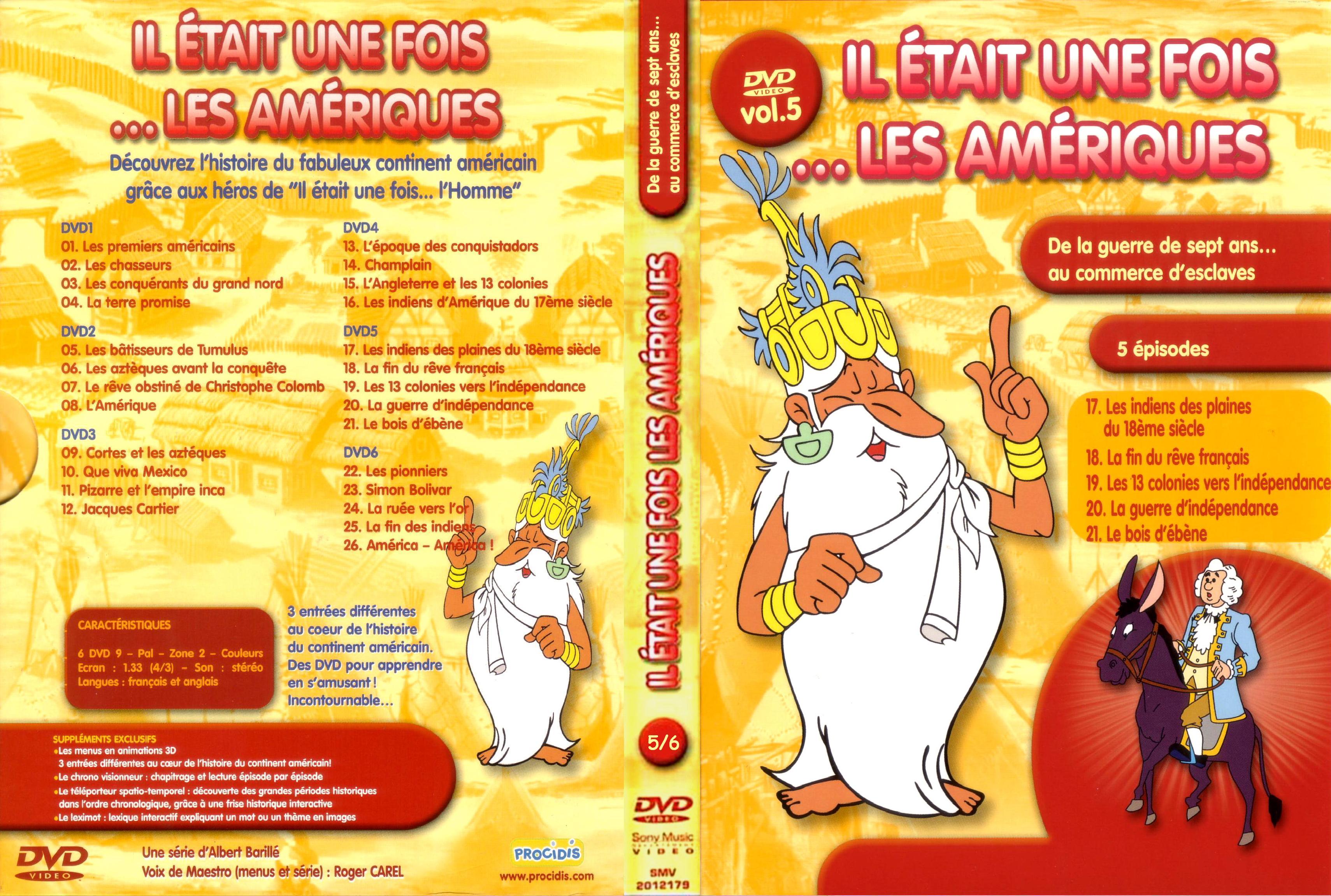 Jaquette DVD Il etait une fois les ameriques vol 5