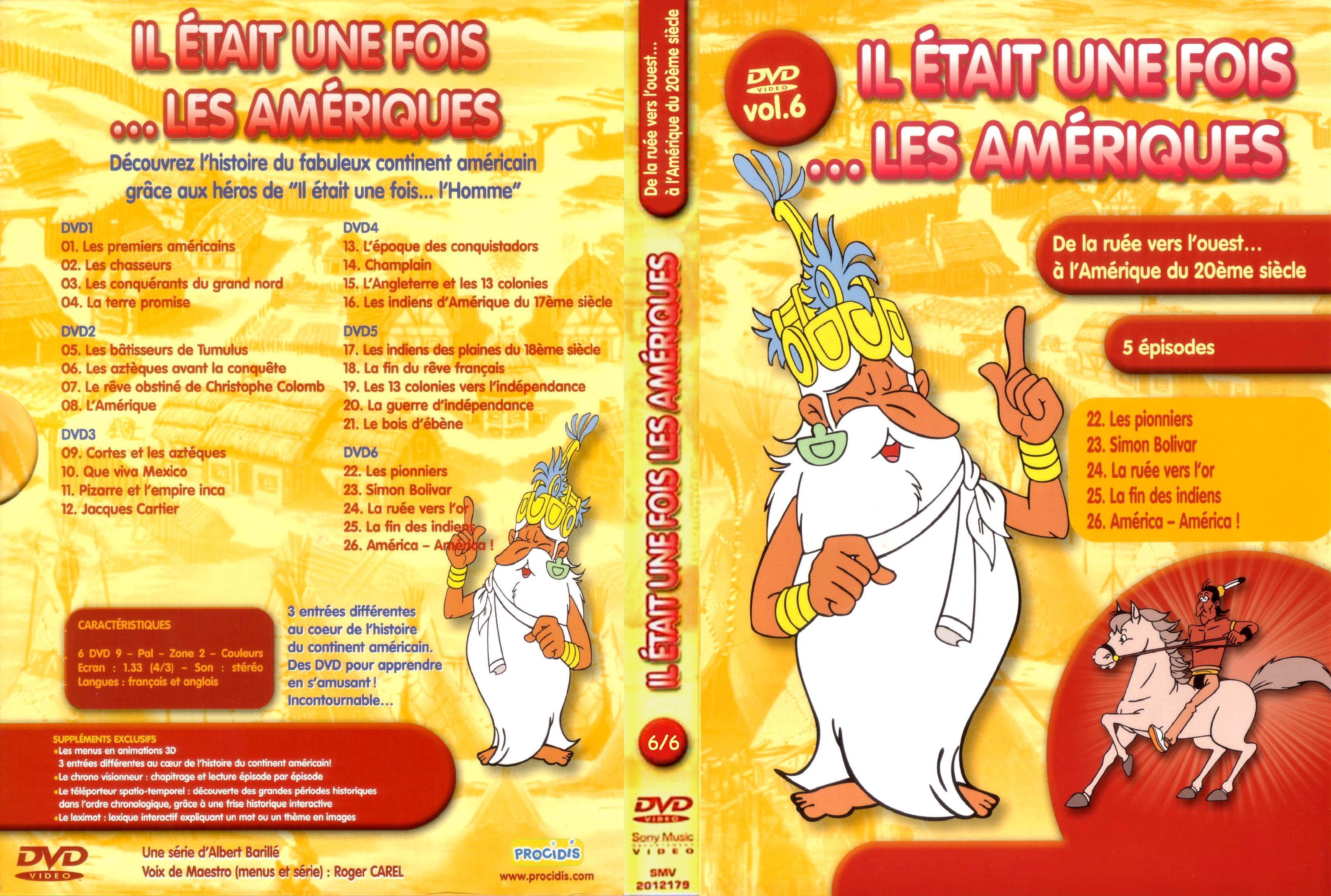 Jaquette DVD Il etait une fois les ameriques vol 6