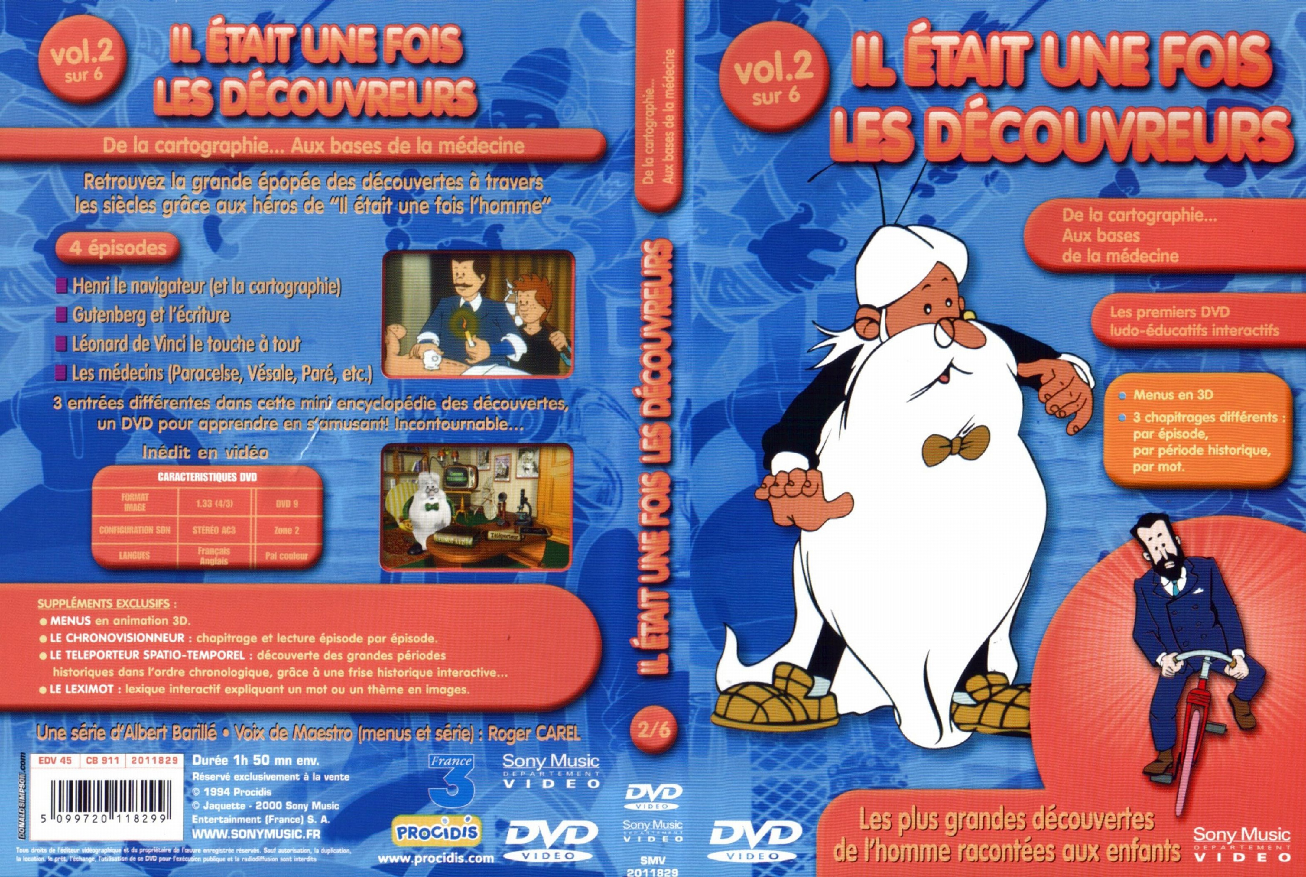 Jaquette DVD Il etait une fois les decouvreurs vol 2