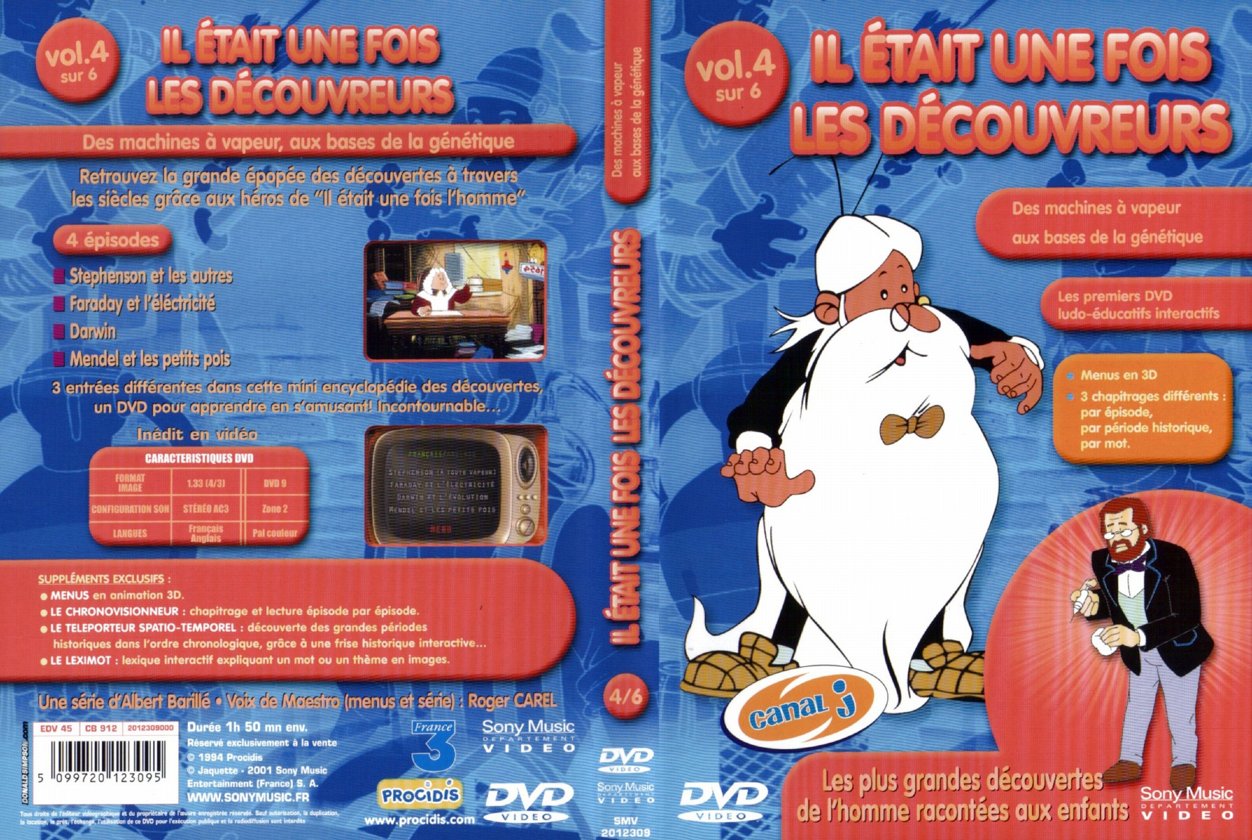 Jaquette DVD Il etait une fois les decouvreurs vol 4