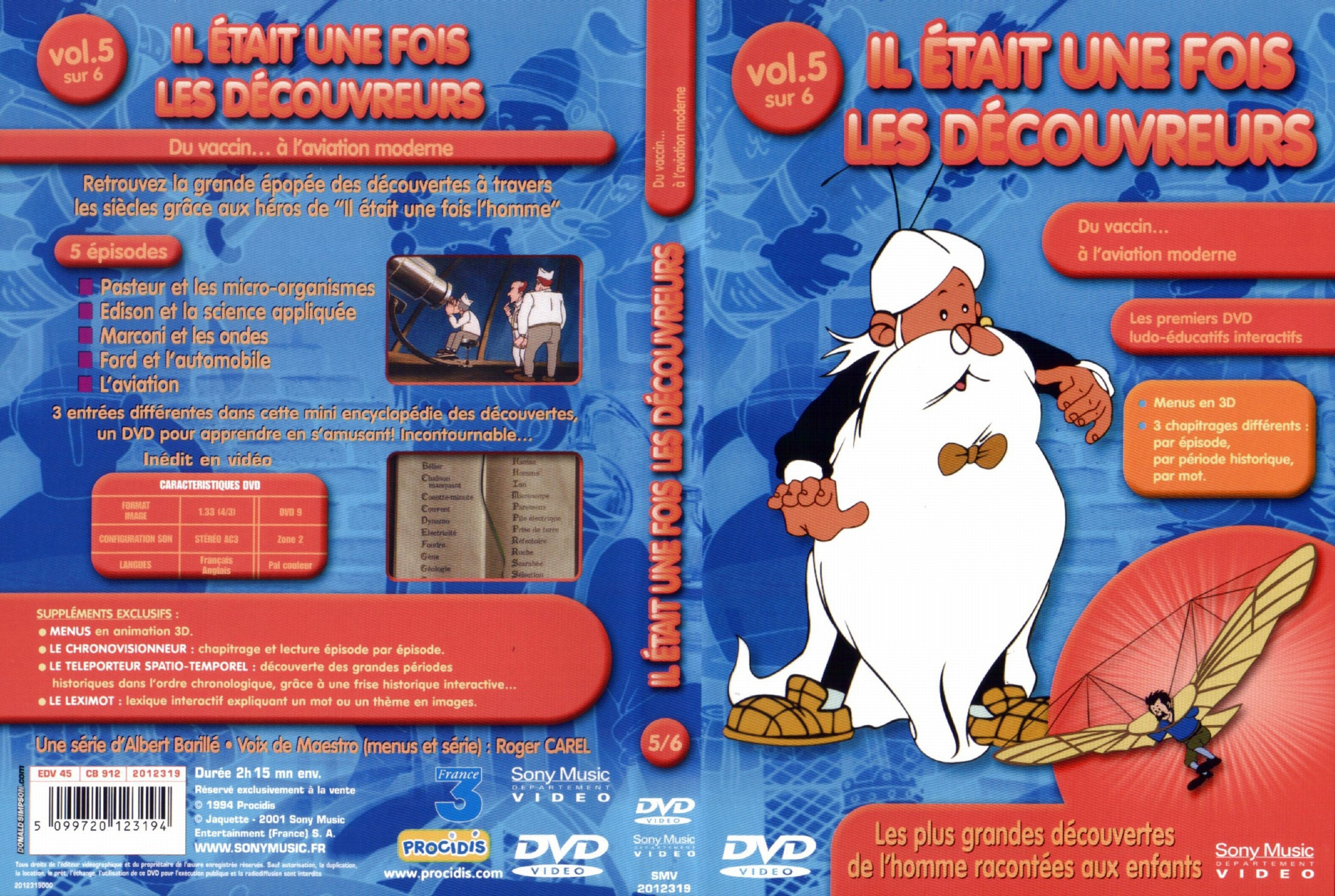 Jaquette DVD Il etait une fois les decouvreurs vol 5