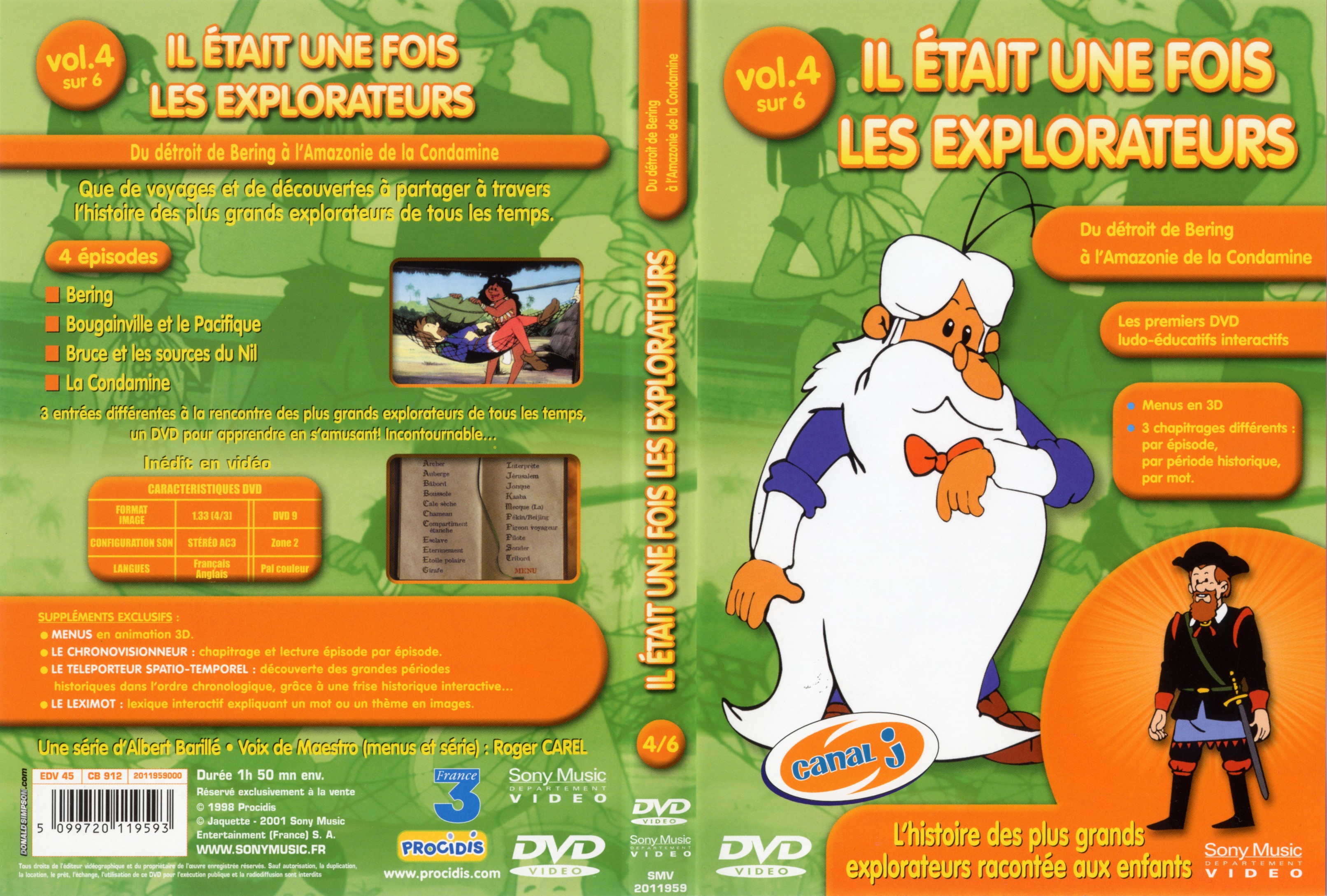 Jaquette DVD Il tait une fois les explorateurs vol 4