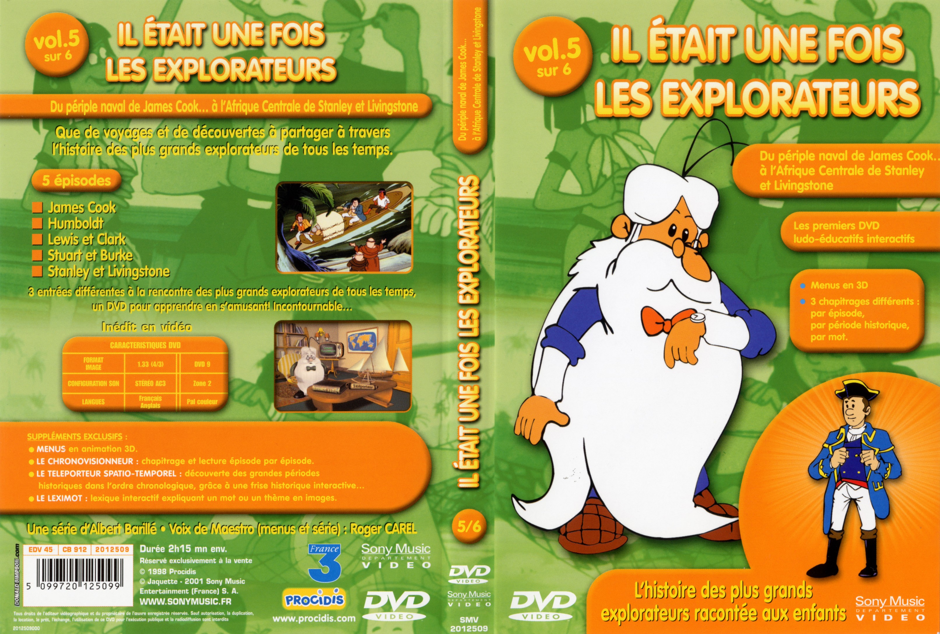 Jaquette DVD Il tait une fois les explorateurs vol 5