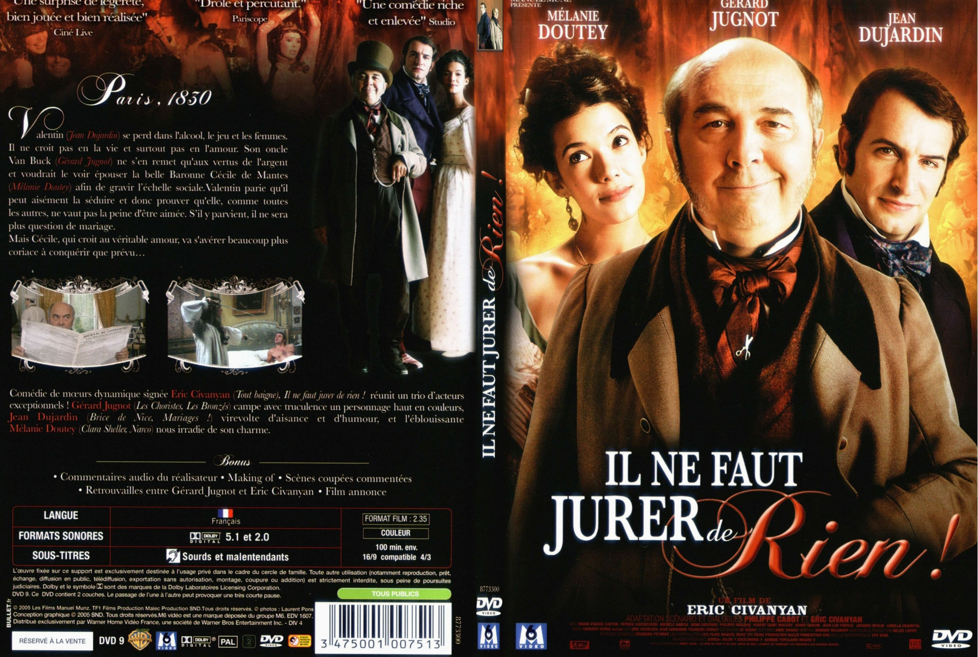 Jaquette DVD Il ne faut jurer de rien - SLIM