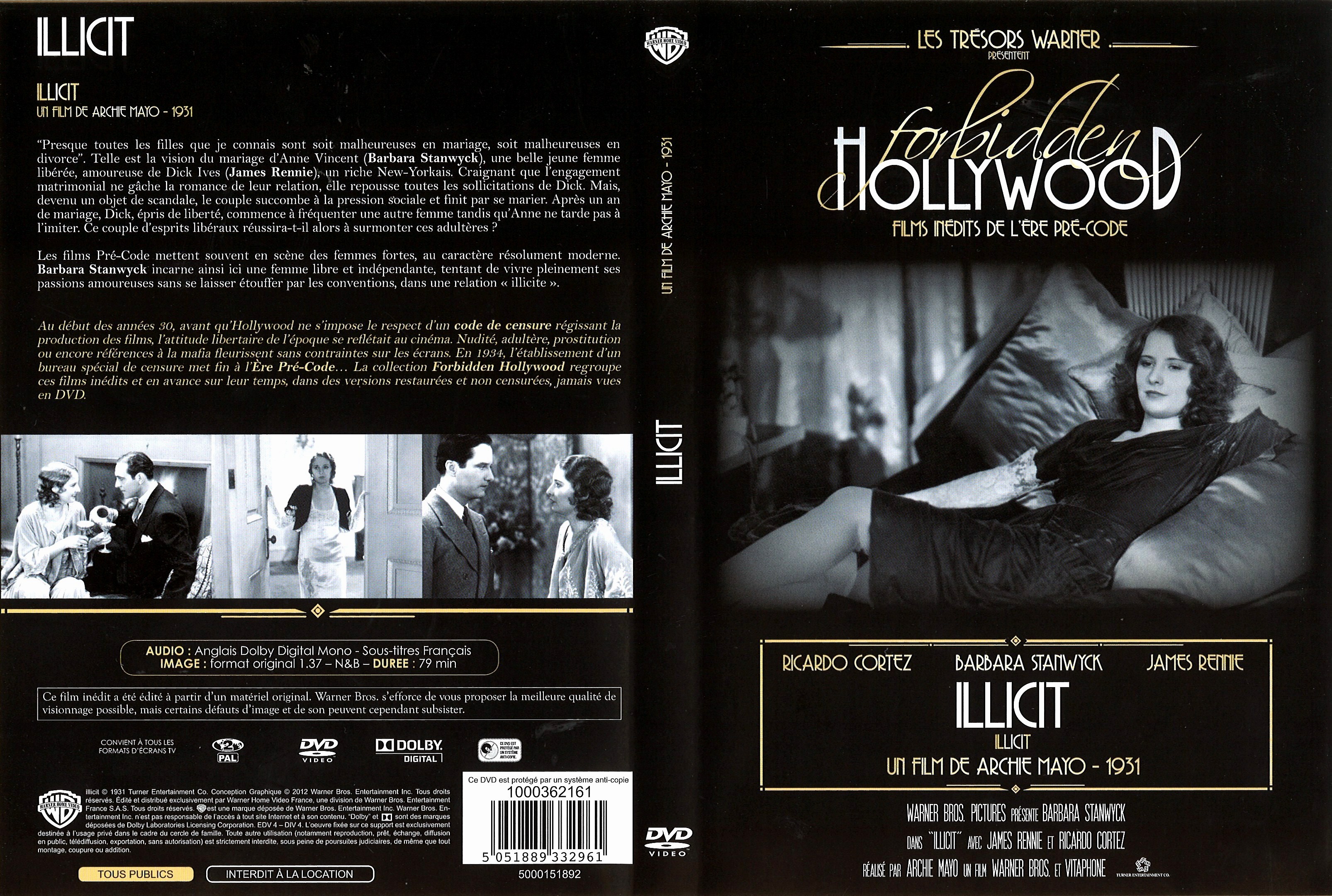 Jaquette DVD Illicit