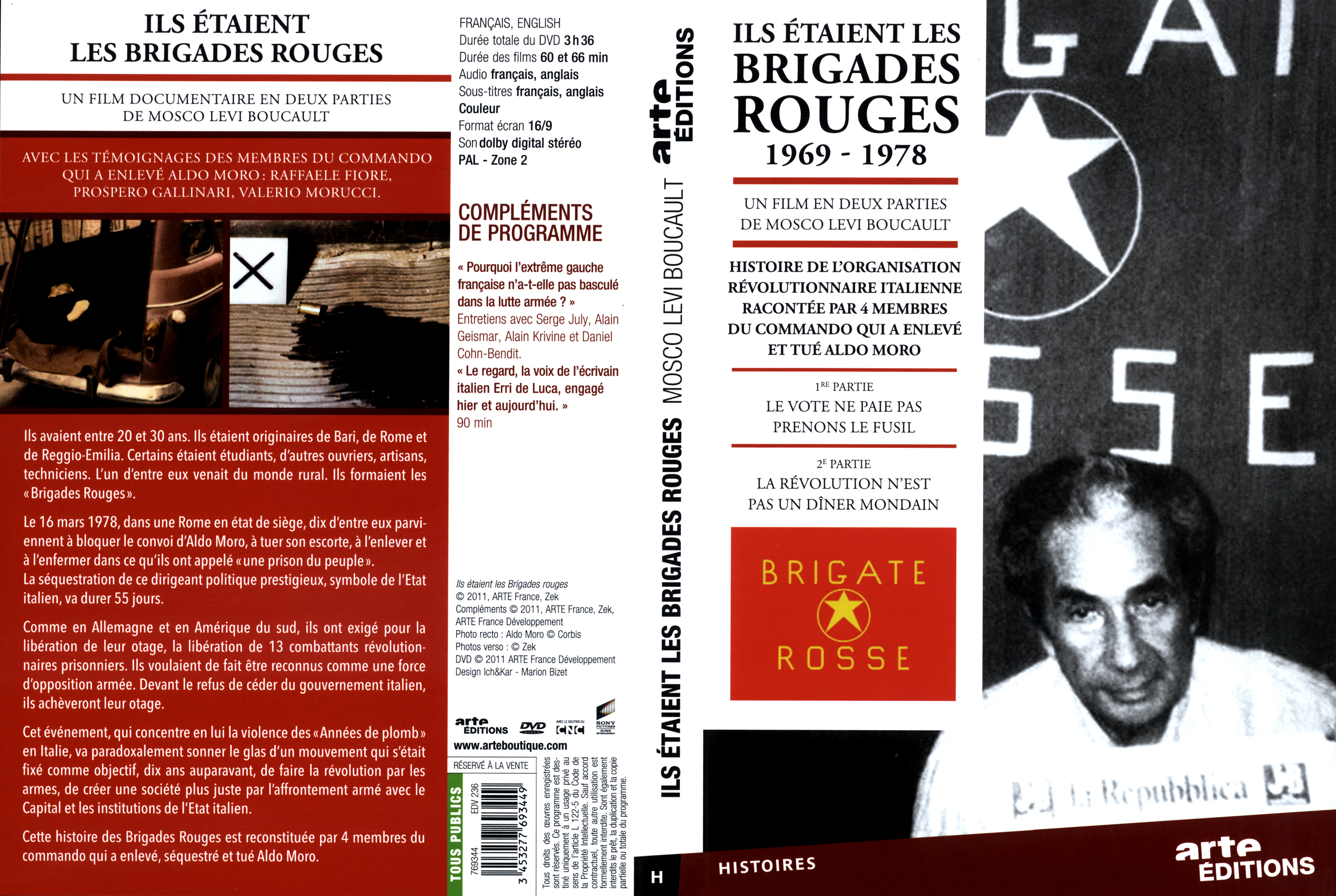 Jaquette DVD Ils taient les Brigades Rouges