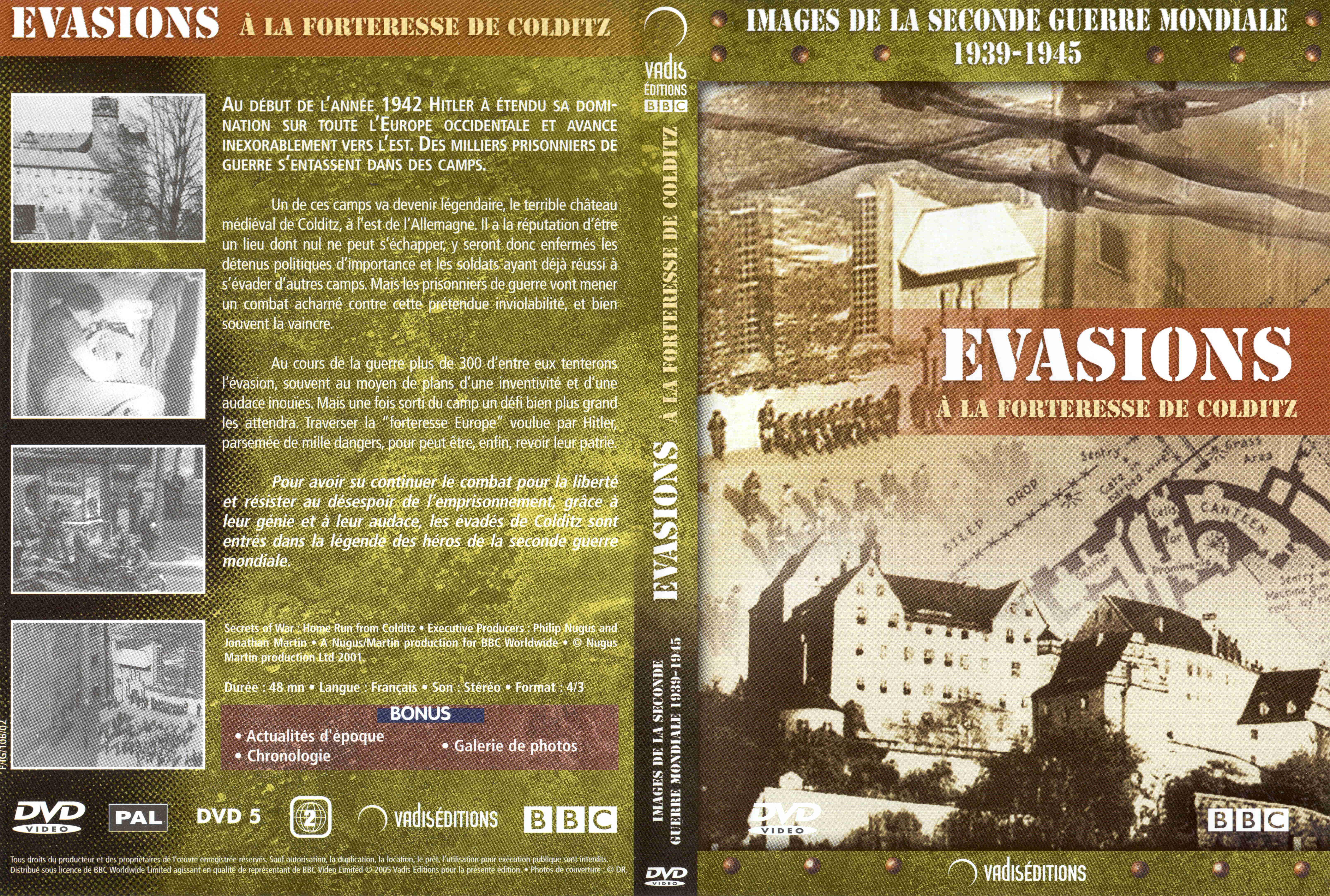 Jaquette DVD Images de la seconde guerre mondiale - Evasions