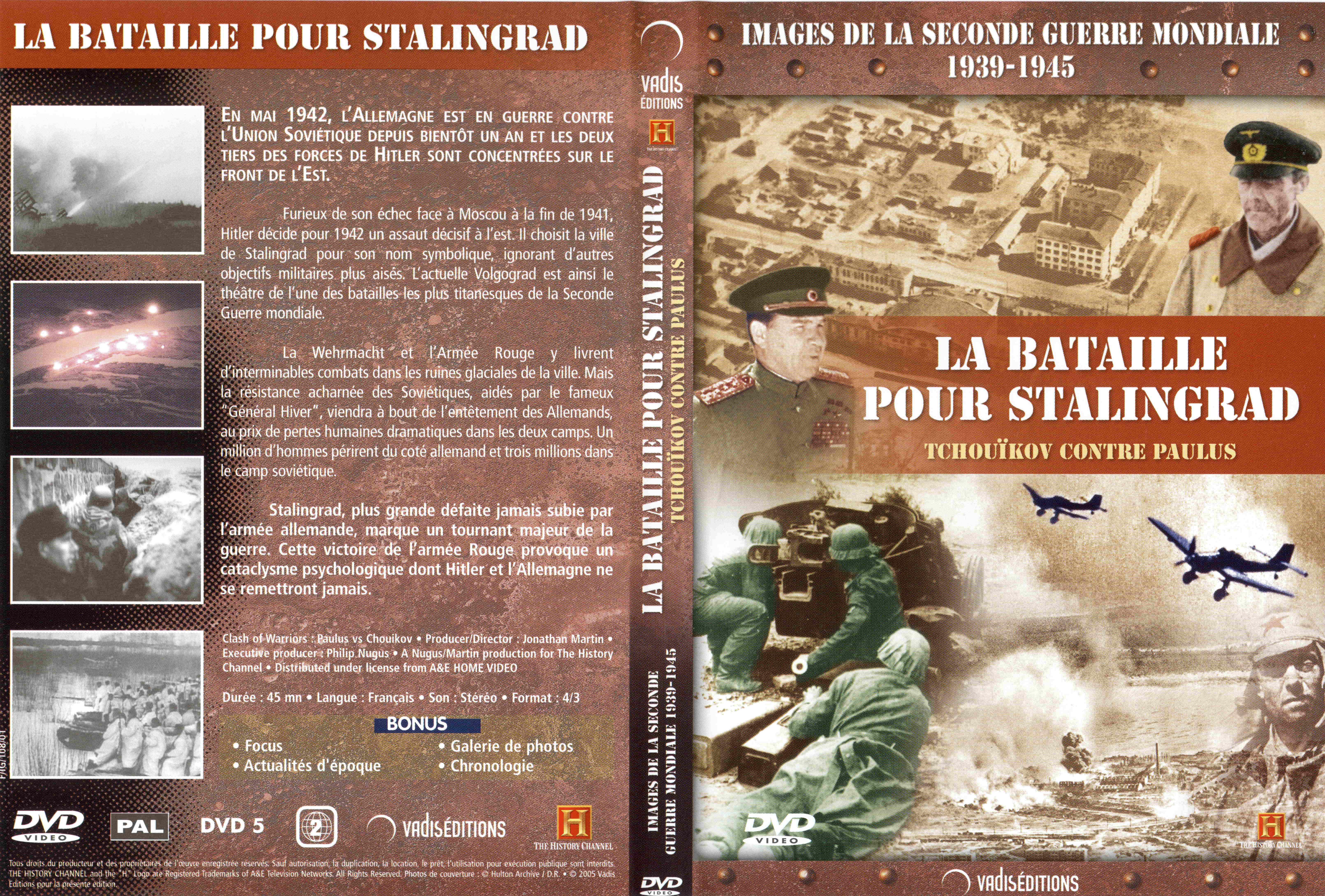 Jaquette DVD Images de la seconde guerre mondiale - La bataille pour Stalingrad