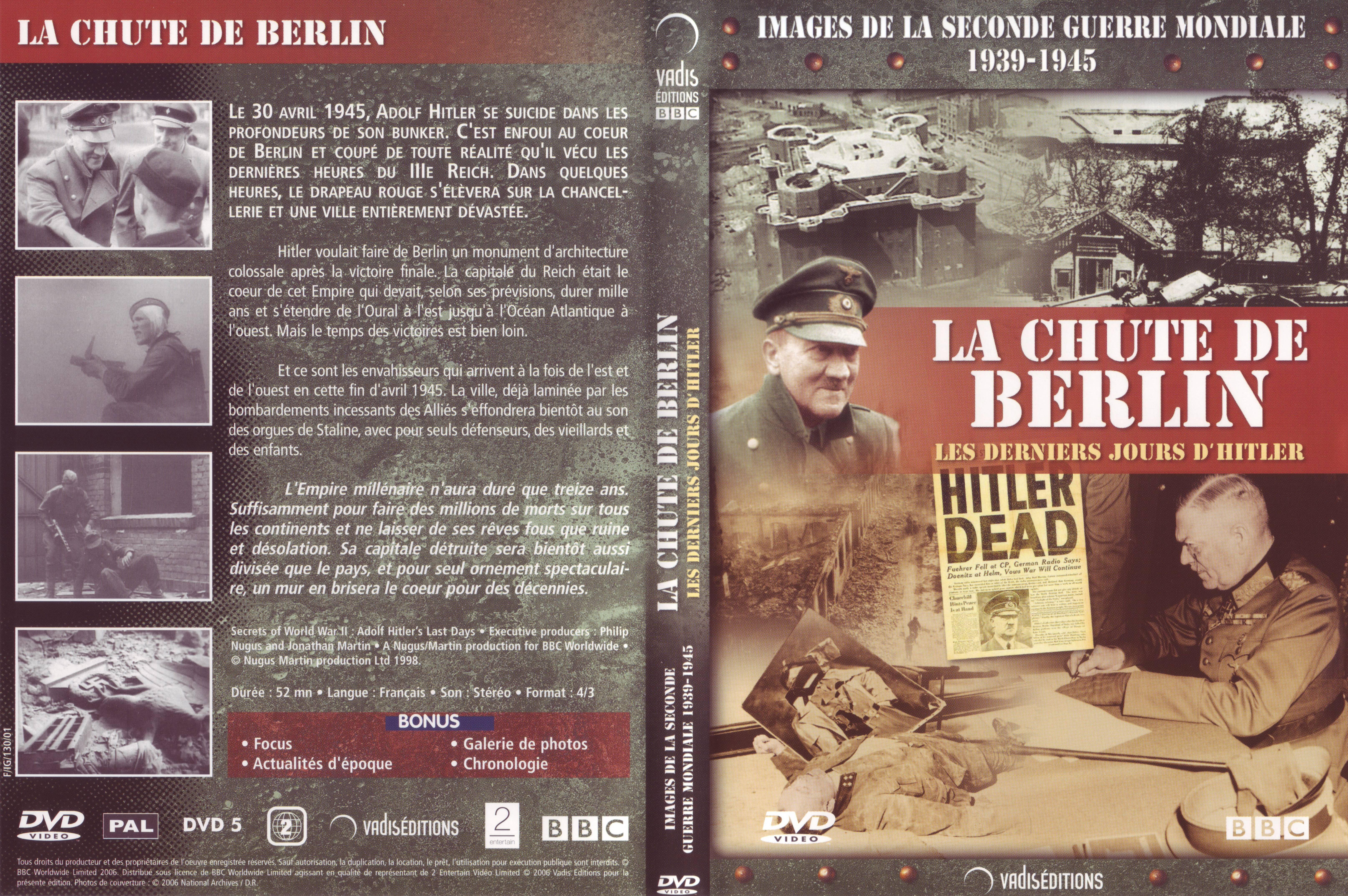 Jaquette DVD Images de la seconde guerre mondiale - La chute de Berlin
