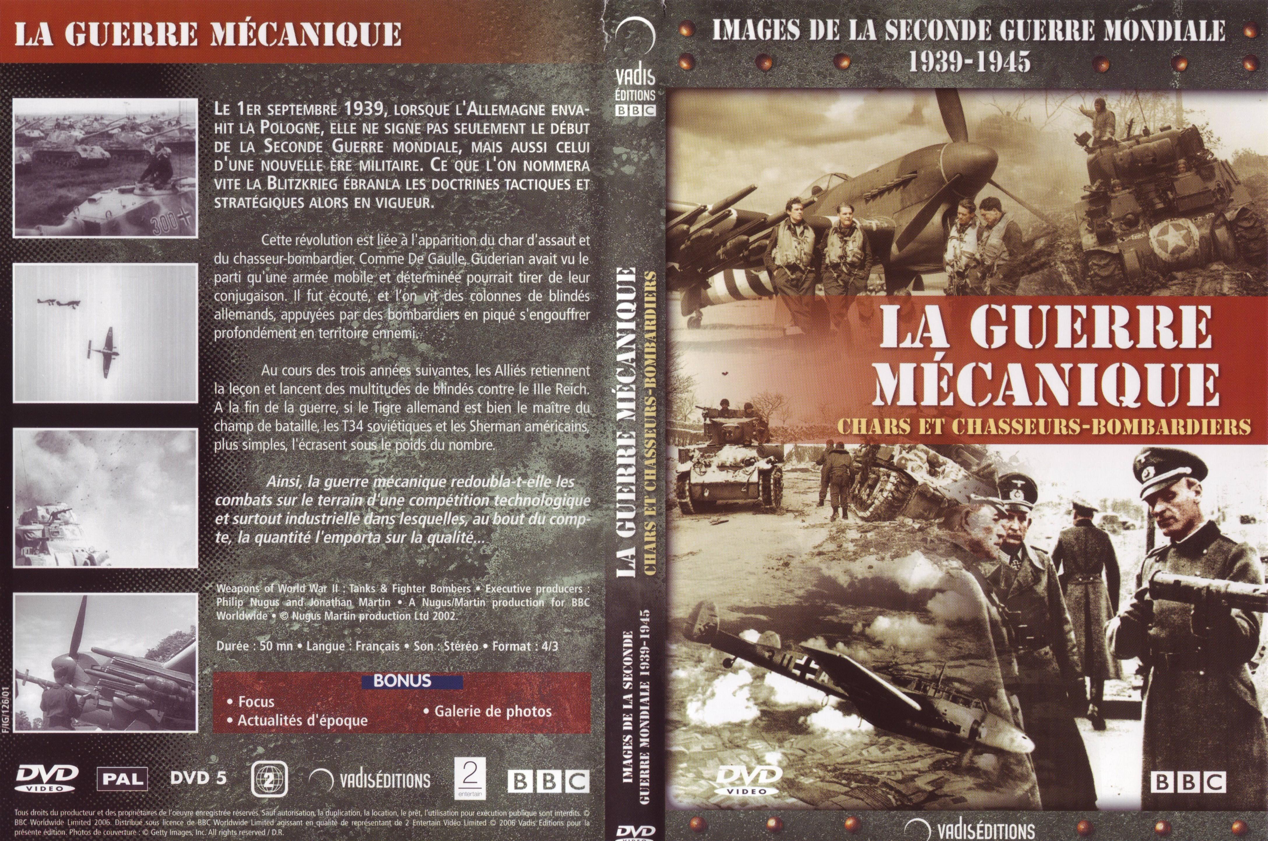 Jaquette DVD Images de la seconde guerre mondiale - La guerre mcanique