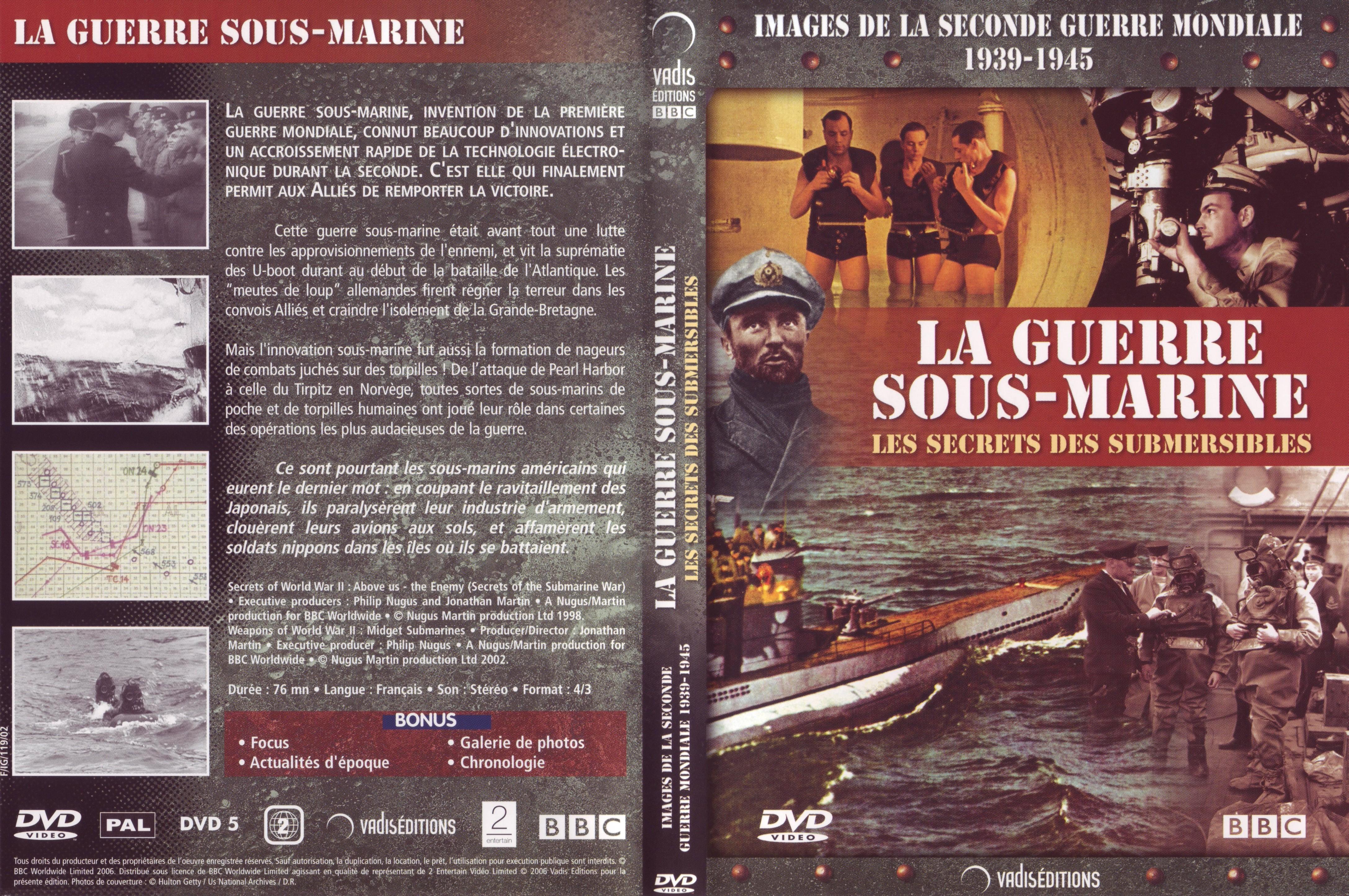 Jaquette DVD Images de la seconde guerre mondiale - La guerre sous-marine