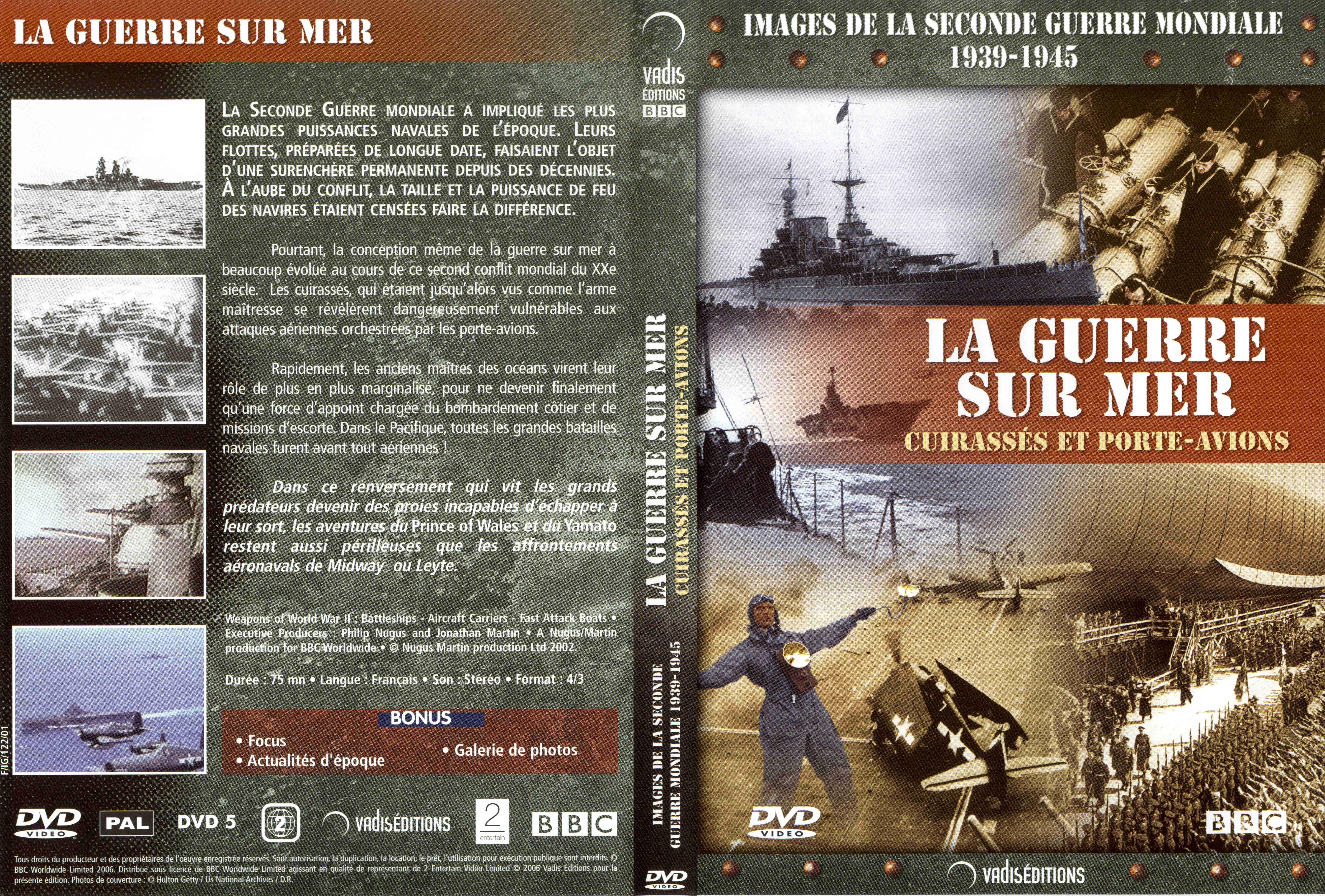 Jaquette DVD Images de la seconde guerre mondiale - La guerre sur mer