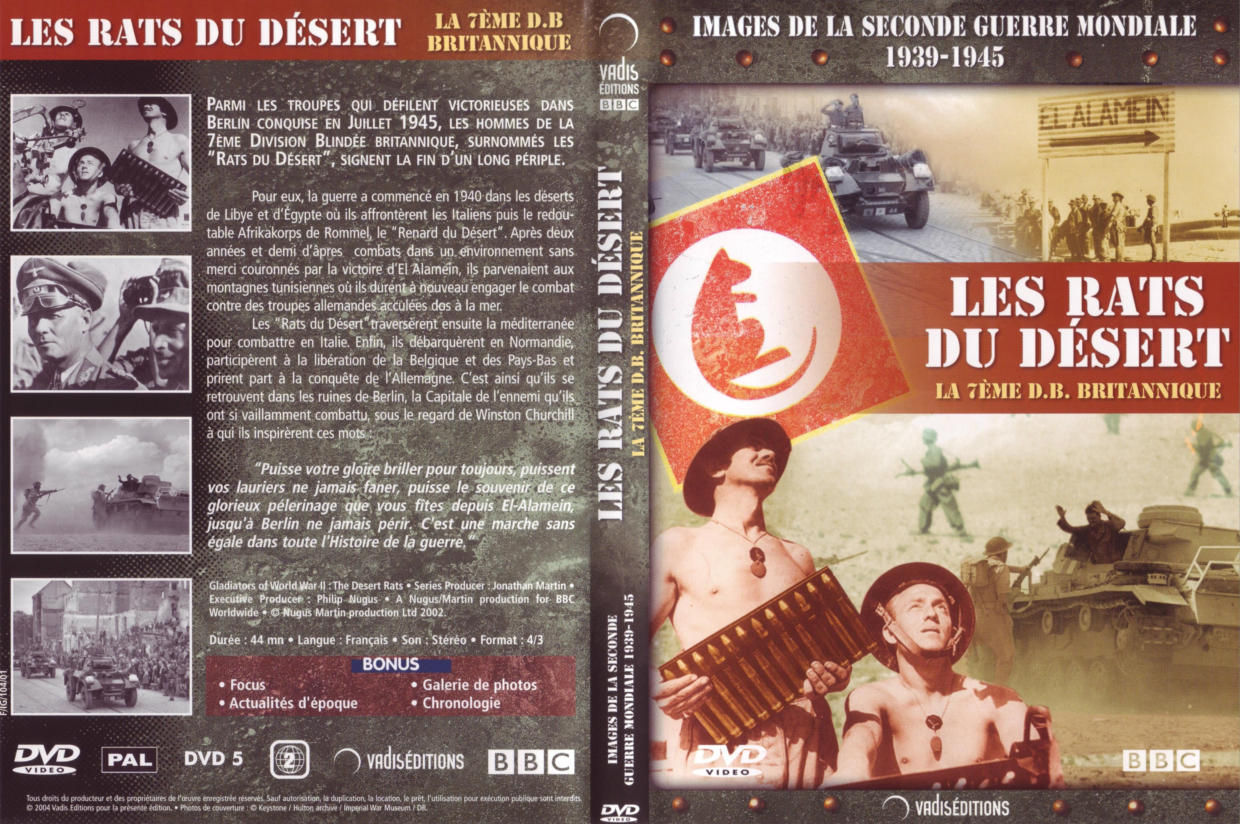 Jaquette DVD Images de la seconde guerre mondiale - Les rats du dsert