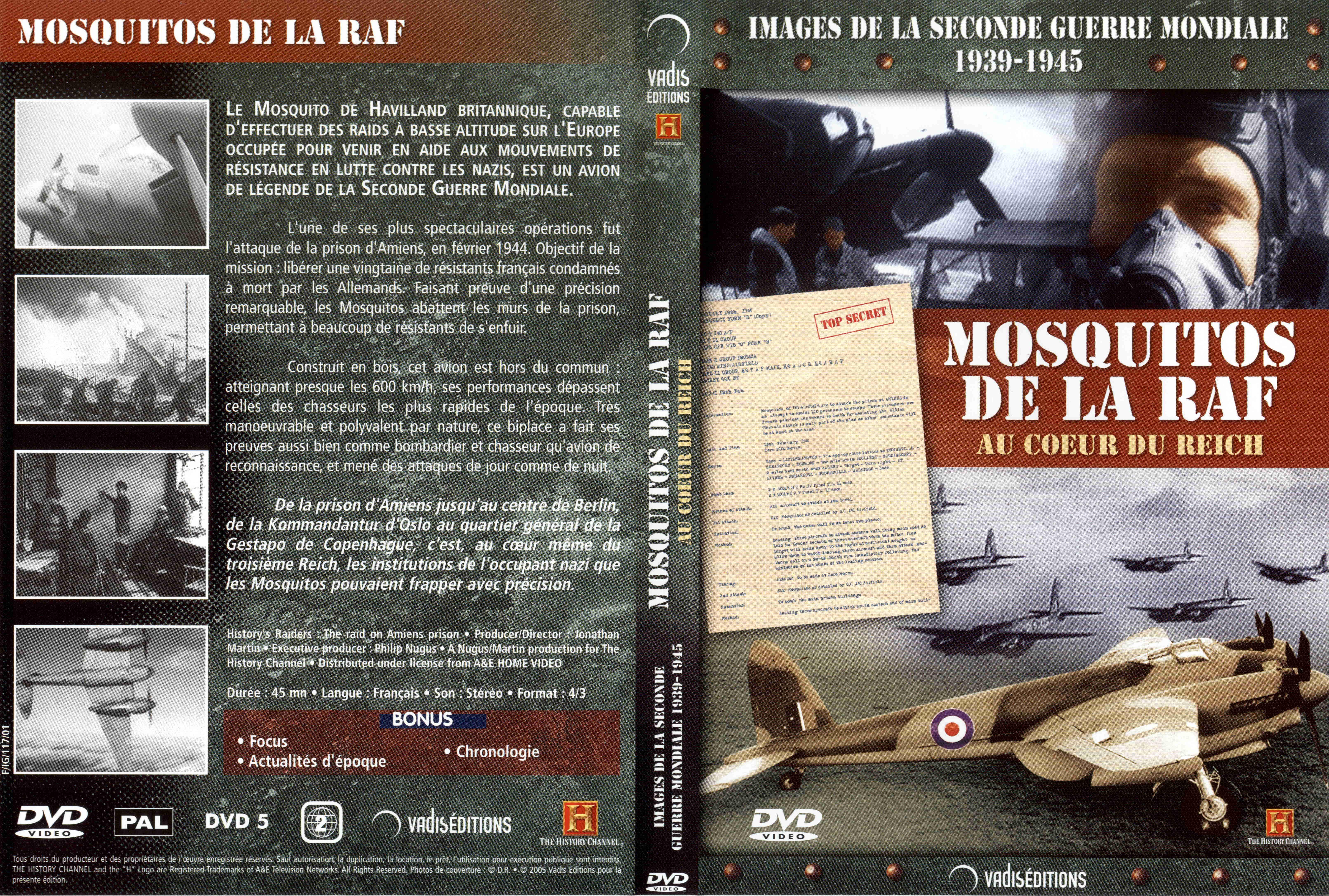 Jaquette DVD Images de la seconde guerre mondiale - Mosquitos de la RAF