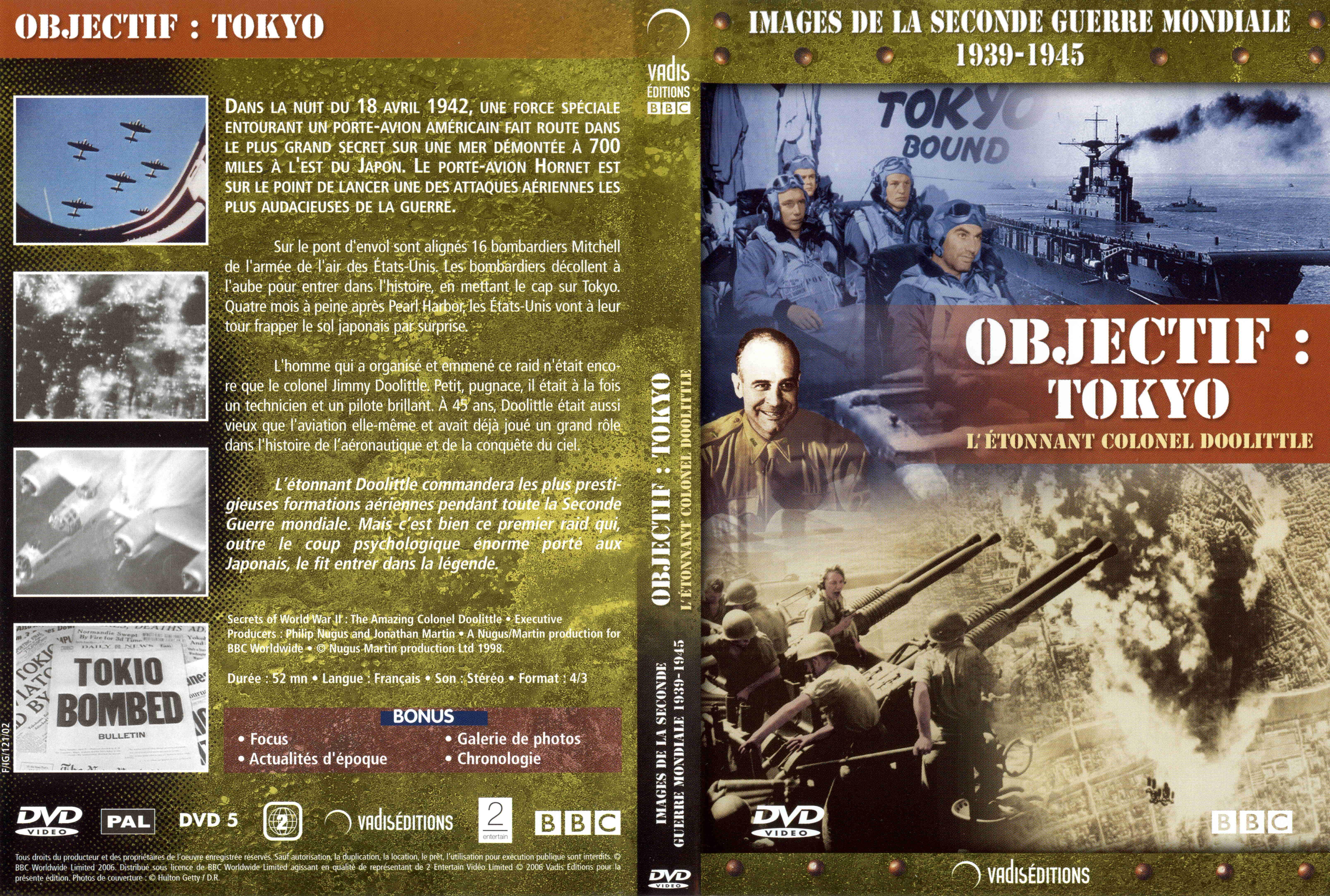 Jaquette DVD Images de la seconde guerre mondiale - Objectif Tokyo